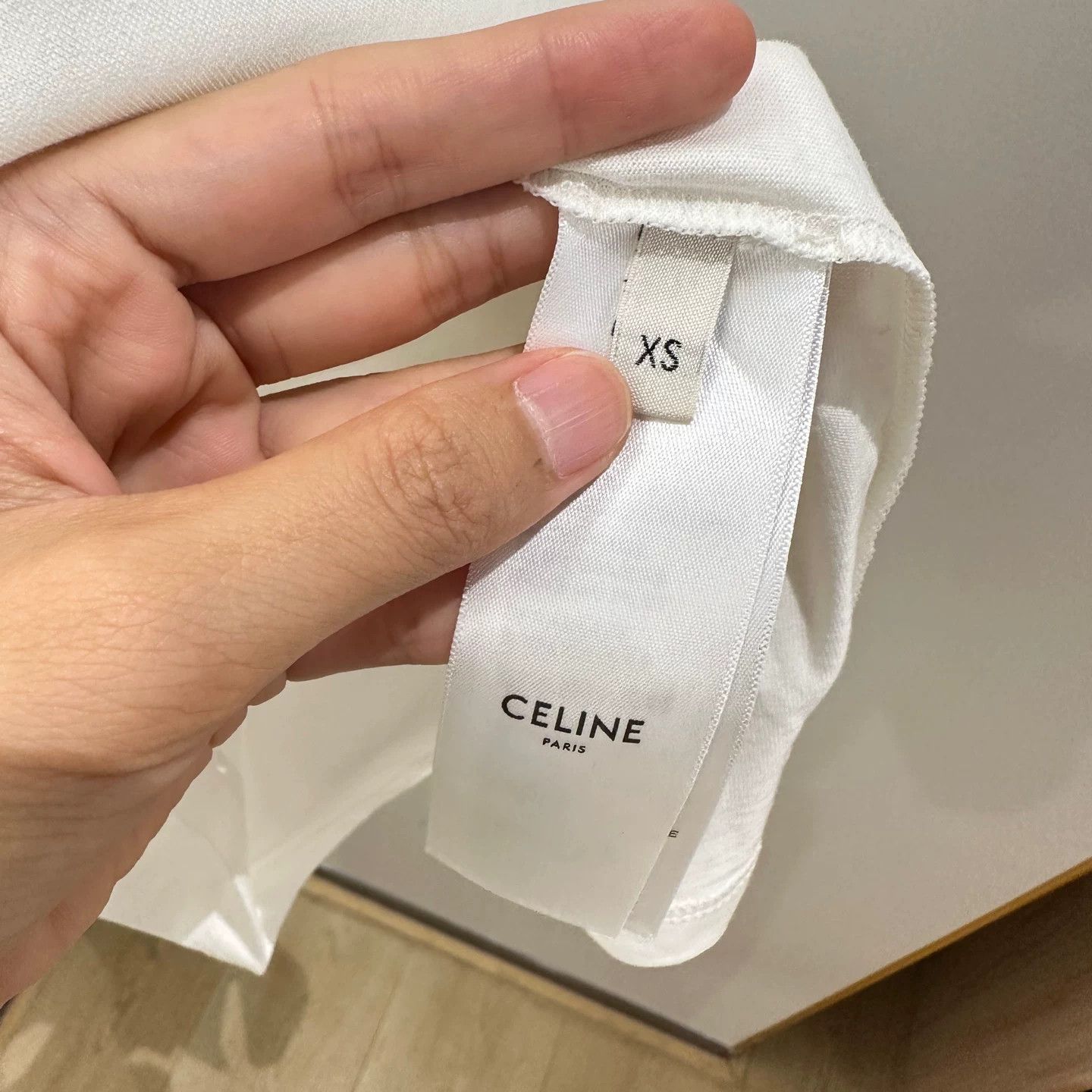 Celine CELINE May73 Logo Print Short-Sleeve Top Size XS / US 0-2 / IT 36-38 - 4 Thumbnail