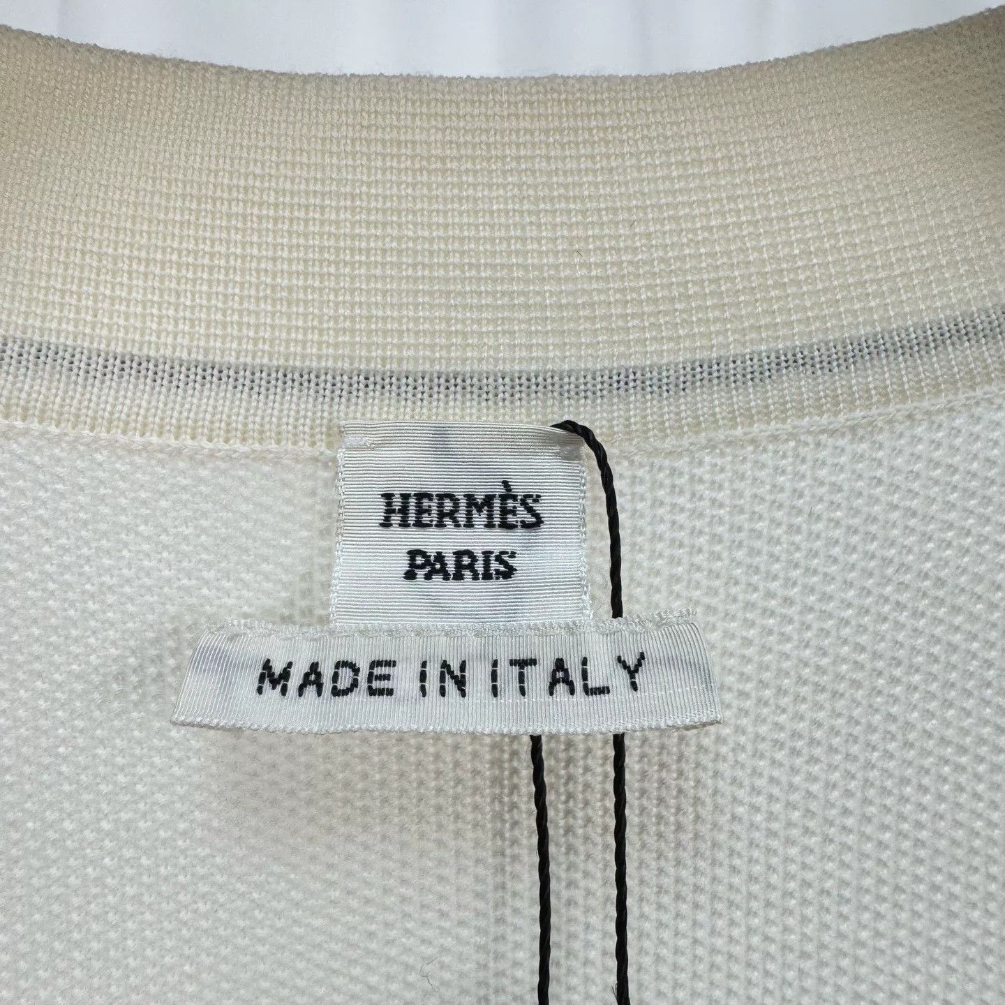 Hermes Hermes Cream Wool Knit Cardigan w/Pendant Size XS / US 0-2 / IT 36-38 - 6 Thumbnail