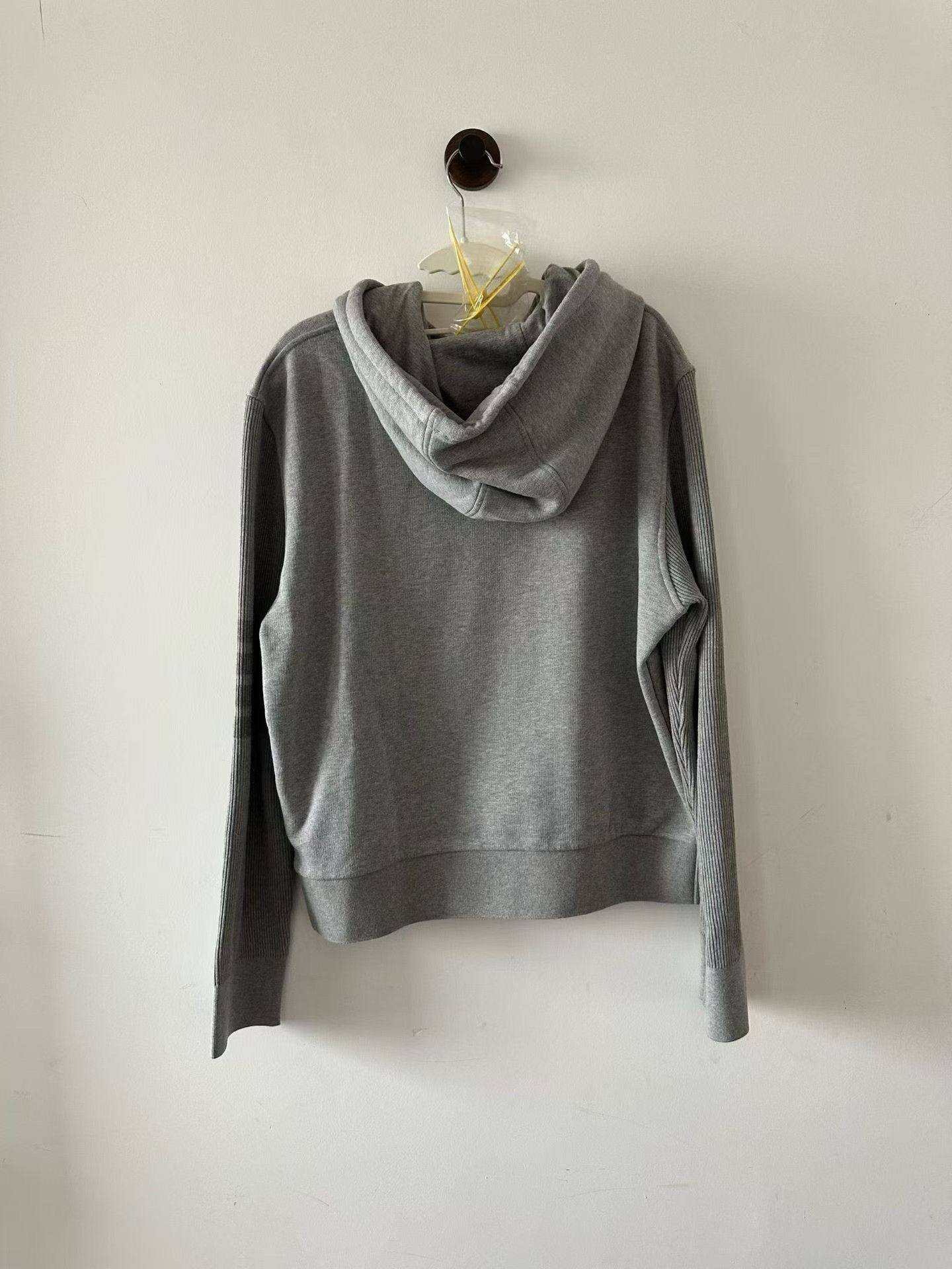 Thom Browne Thom Browne Gray Knit Stripe Hoodie Size US M / EU 48-50 / 2 - 2 Thumbnail