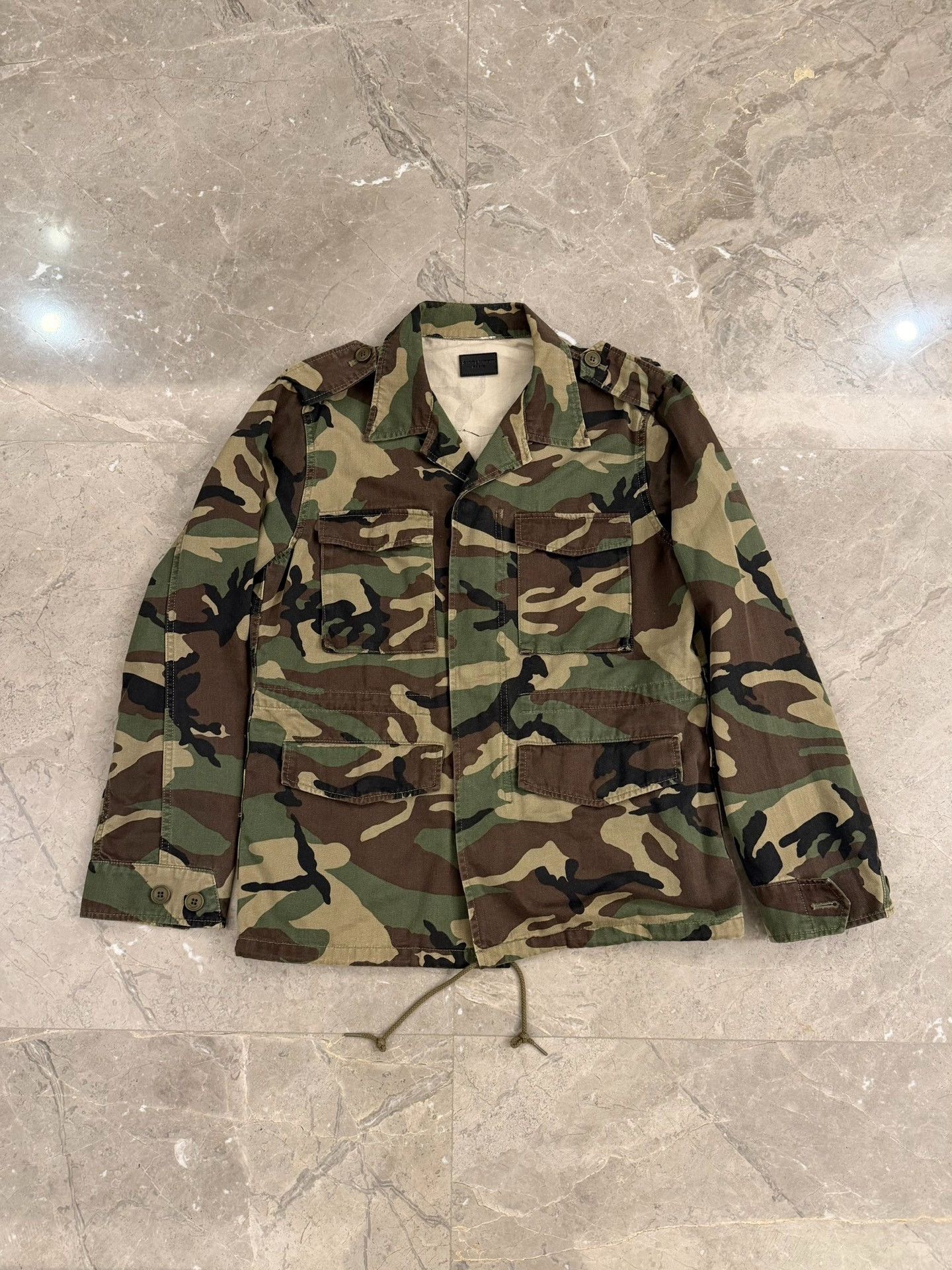 Saint Laurent Paris Saint Laurent Camo Utility Jacket LOVE Star Size US S / EU 44-46 / 1 - 4 Thumbnail