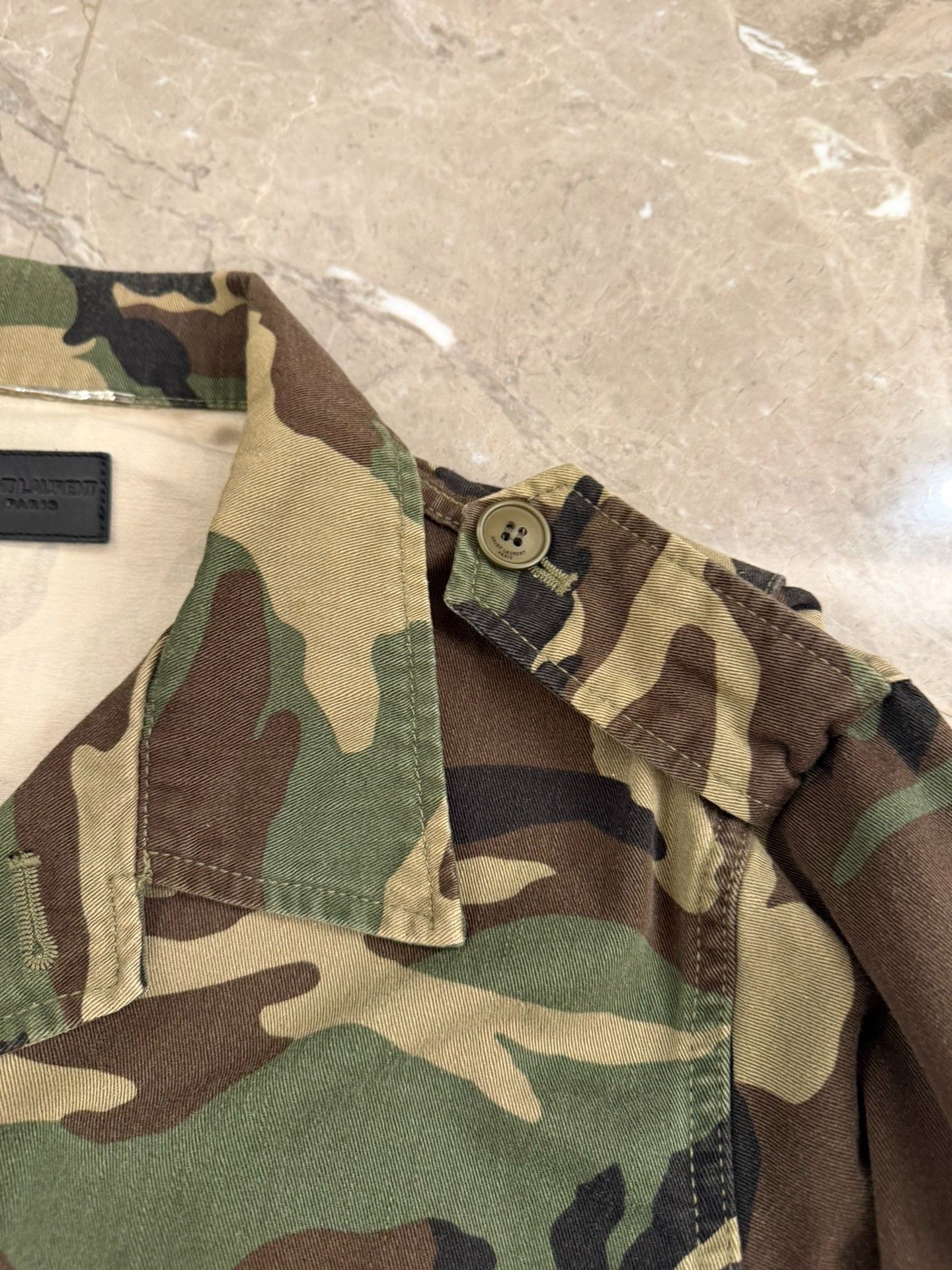 Saint Laurent Paris Saint Laurent Camo Utility Jacket LOVE Star Size US S / EU 44-46 / 1 - 5 Thumbnail
