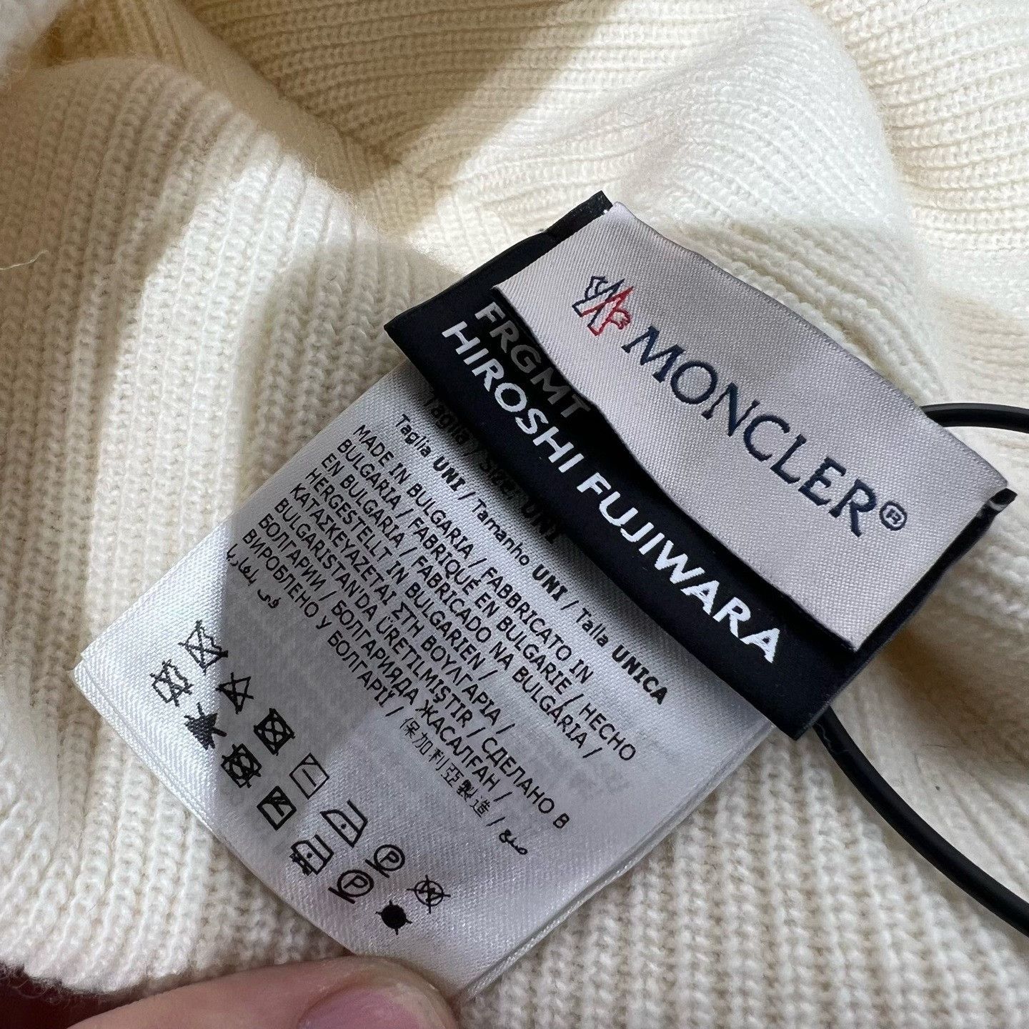 Moncler Moncler Frgmt Embroidered Beanie Size ONE SIZE - 4 Thumbnail