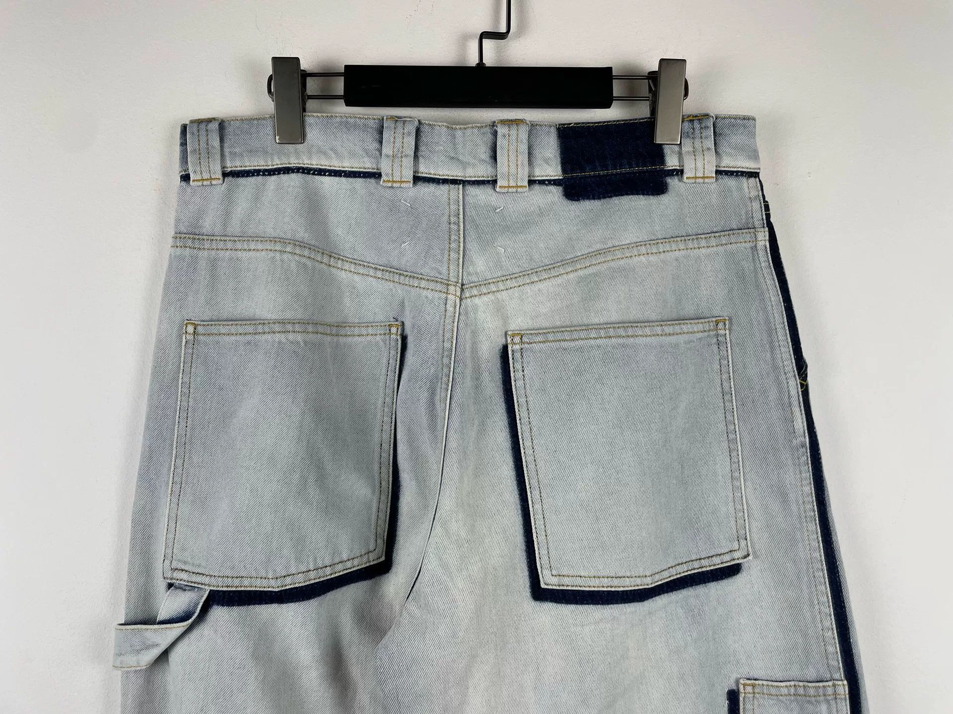 Maison Margiela Maison Margiela Washed Denim Wide-Leg Pants Size US 31 - 3 Thumbnail