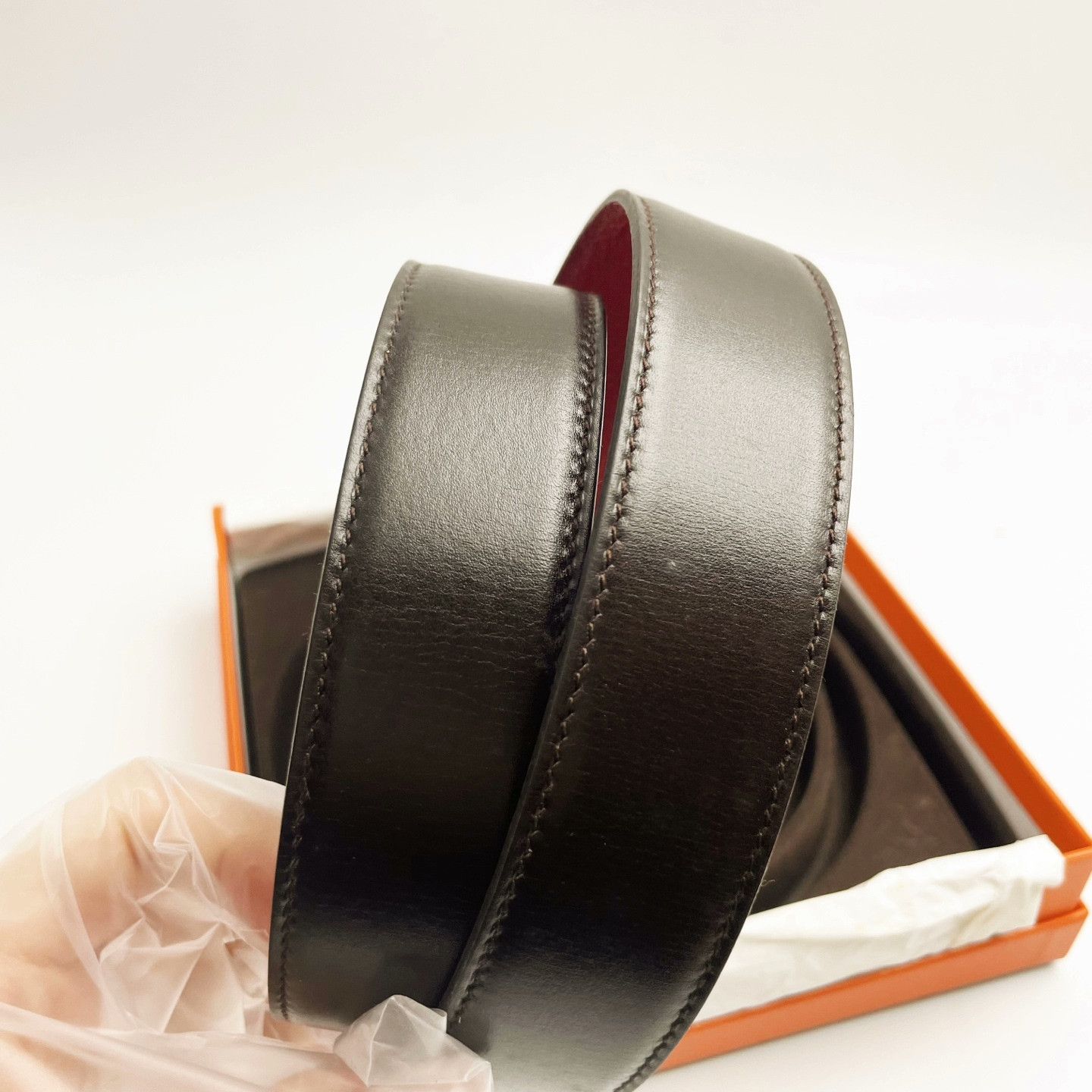 Hermes Hermes Double-Sided H Belt Silver Buckle Size ONE SIZE - 3 Thumbnail
