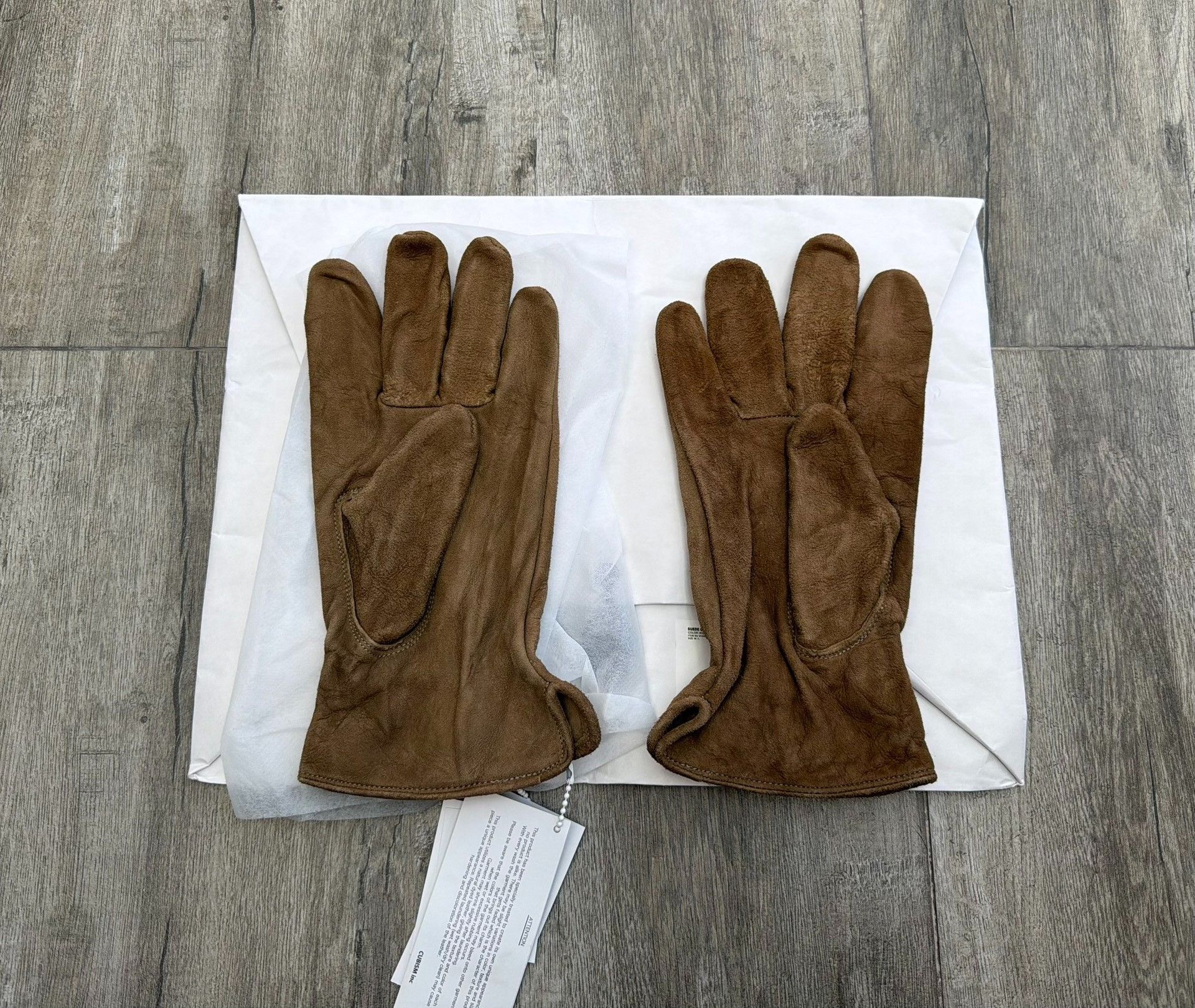 VISVIM 24AW Brown Suede Gloves