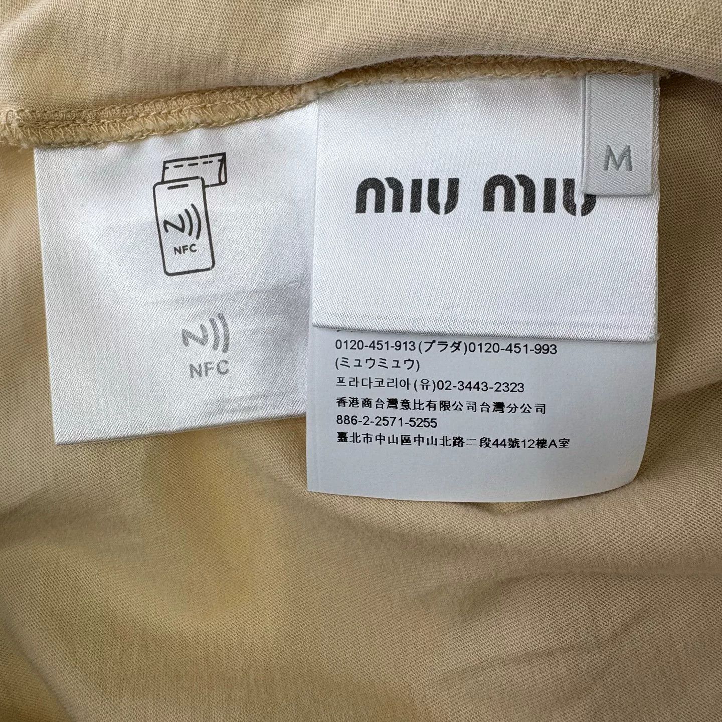 Miu Miu MIUMIU Layered Logo Long-sleeve T-shirt Size M / US 6-8 / IT 42-44 - 4 Thumbnail