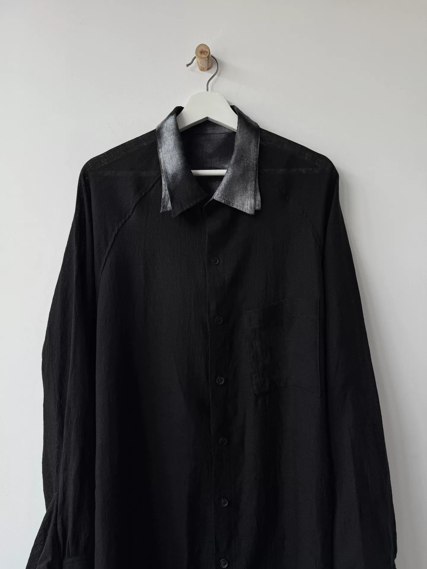 Yohji Yamamoto Yohji Yamamoto 24SS Linen Twisted Ribbon Shirt Size US L / EU 52-54 / 3 - 4 Thumbnail