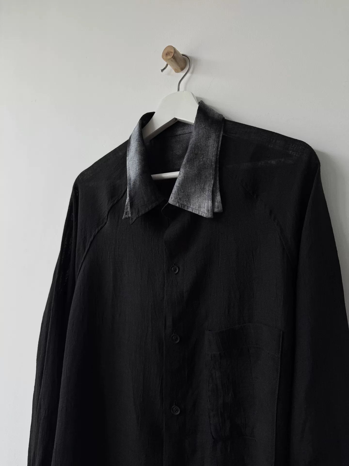 Yohji Yamamoto Yohji Yamamoto 24SS Linen Twisted Ribbon Shirt Size US L / EU 52-54 / 3 - 3 Thumbnail