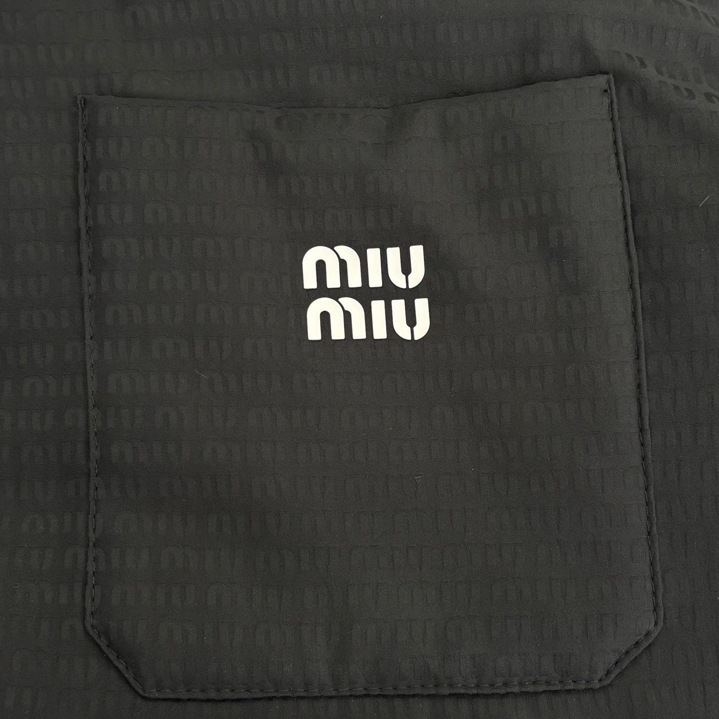 Miu Miu Miumiu Logo Pocket Shirt Down Jacket Size XS / US 0-2 / IT 36-38 - 7 Thumbnail
