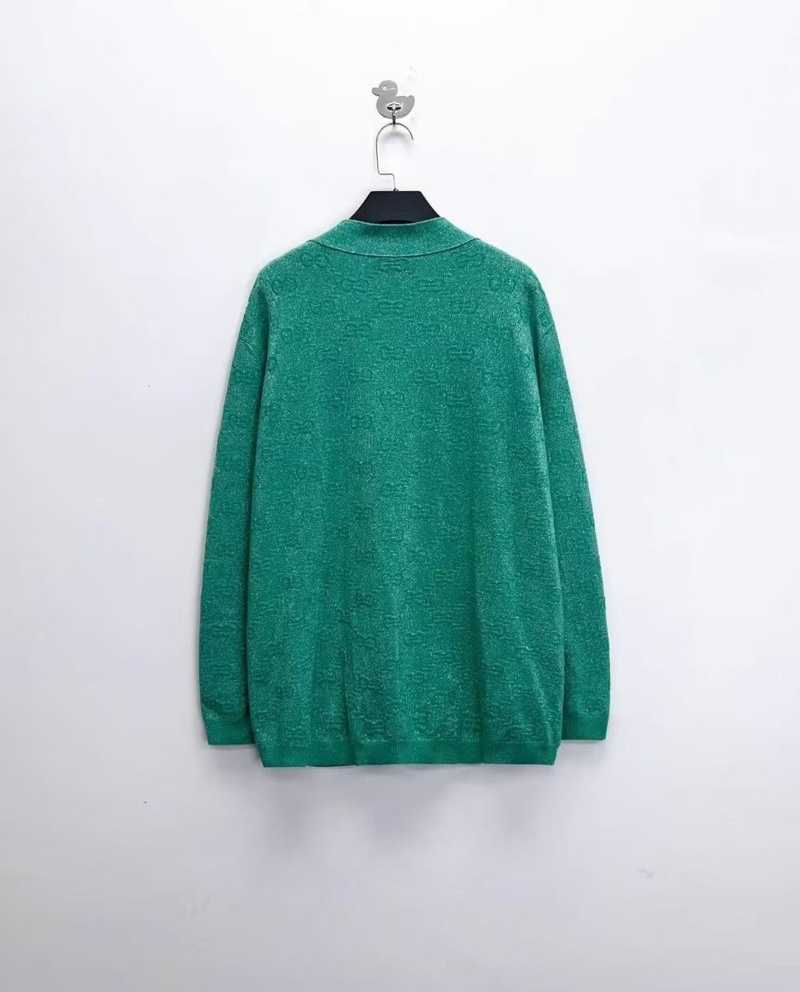 Gucci Gucci Lake Green Double G Knit Cardigan Size US M / EU 48-50 / 2 - 2 Thumbnail