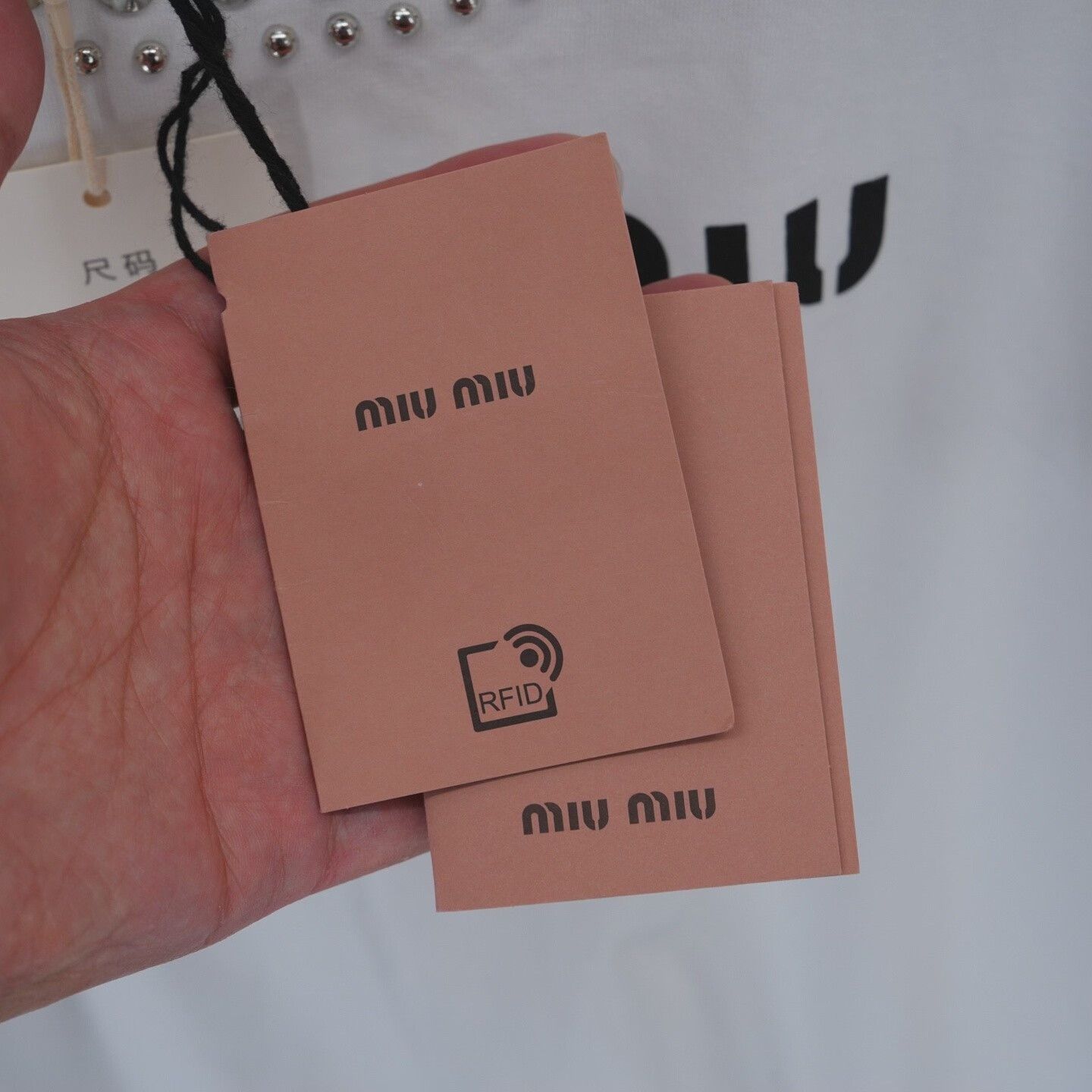 Miu Miu MIU MIU Rhinestone Logo Short-Sleeve Top Size S / US 4 / IT 40 - 7 Thumbnail