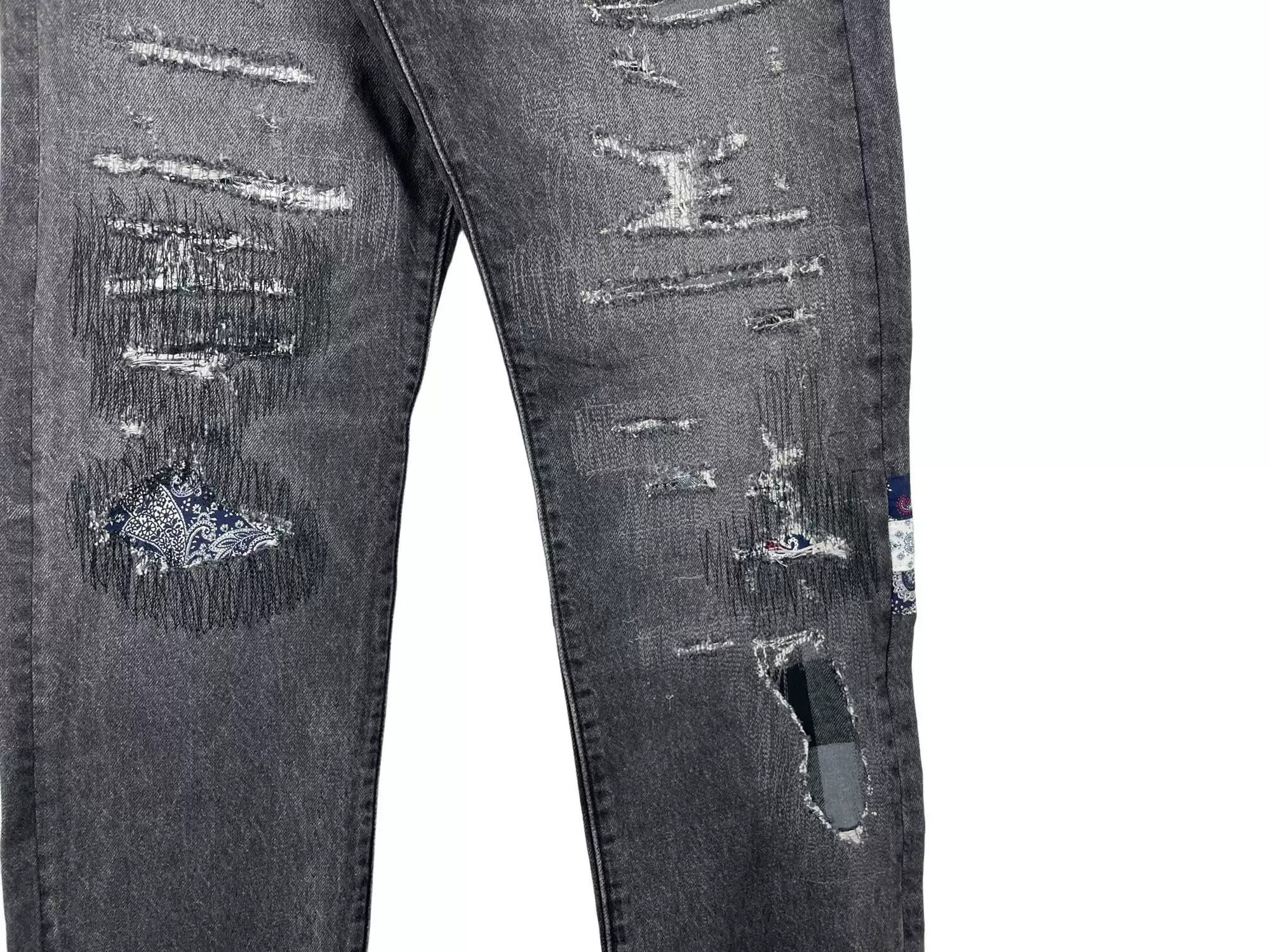 Levi's Levi's x CLOT 501 Black Distressed Jeans Size US 30 / EU 46 - 5 Thumbnail