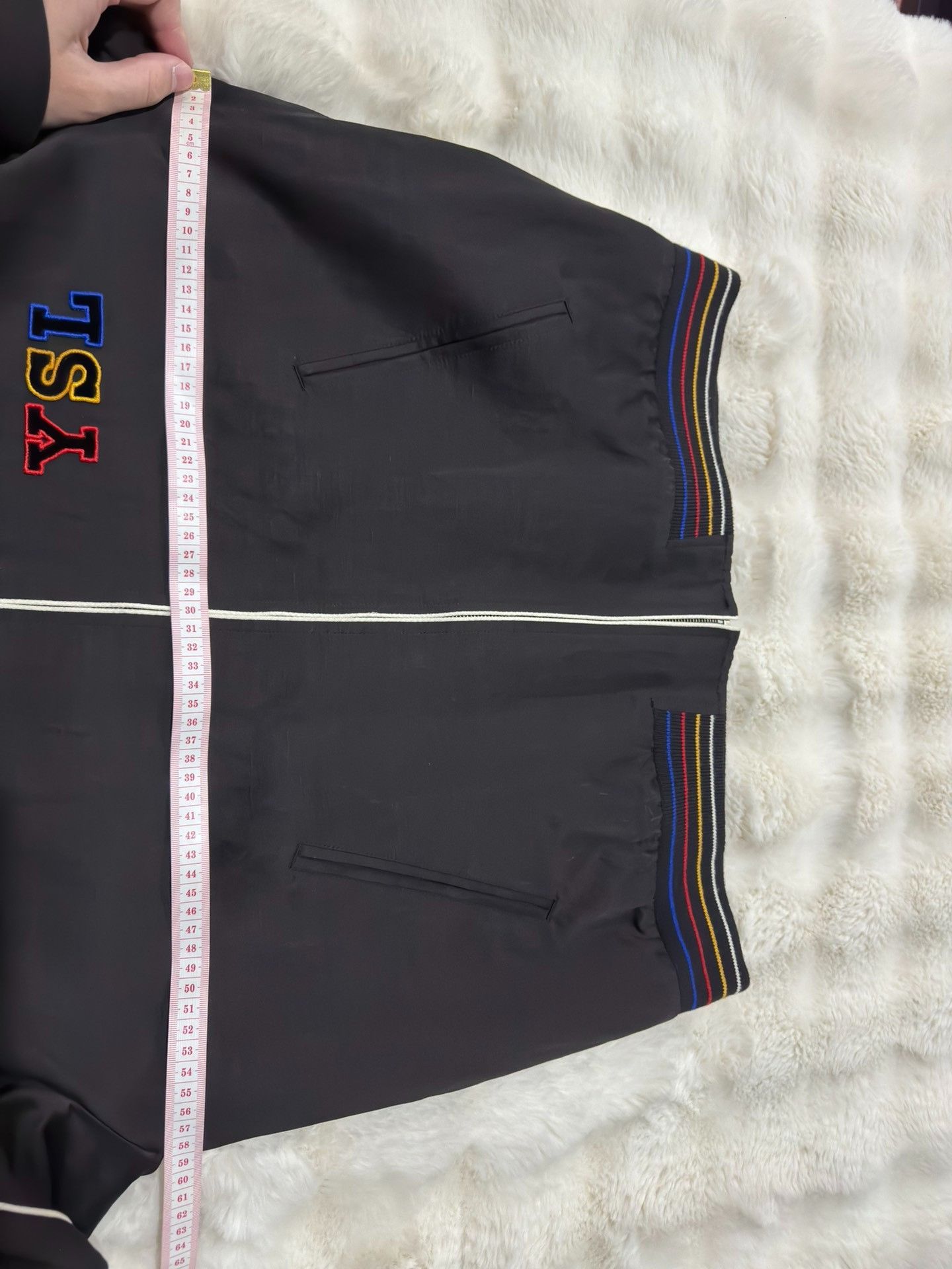 Saint Laurent Paris Saint Laurent Men's New Logo Baseball Jacket Size US L / EU 52-54 / 3 - 8 Thumbnail