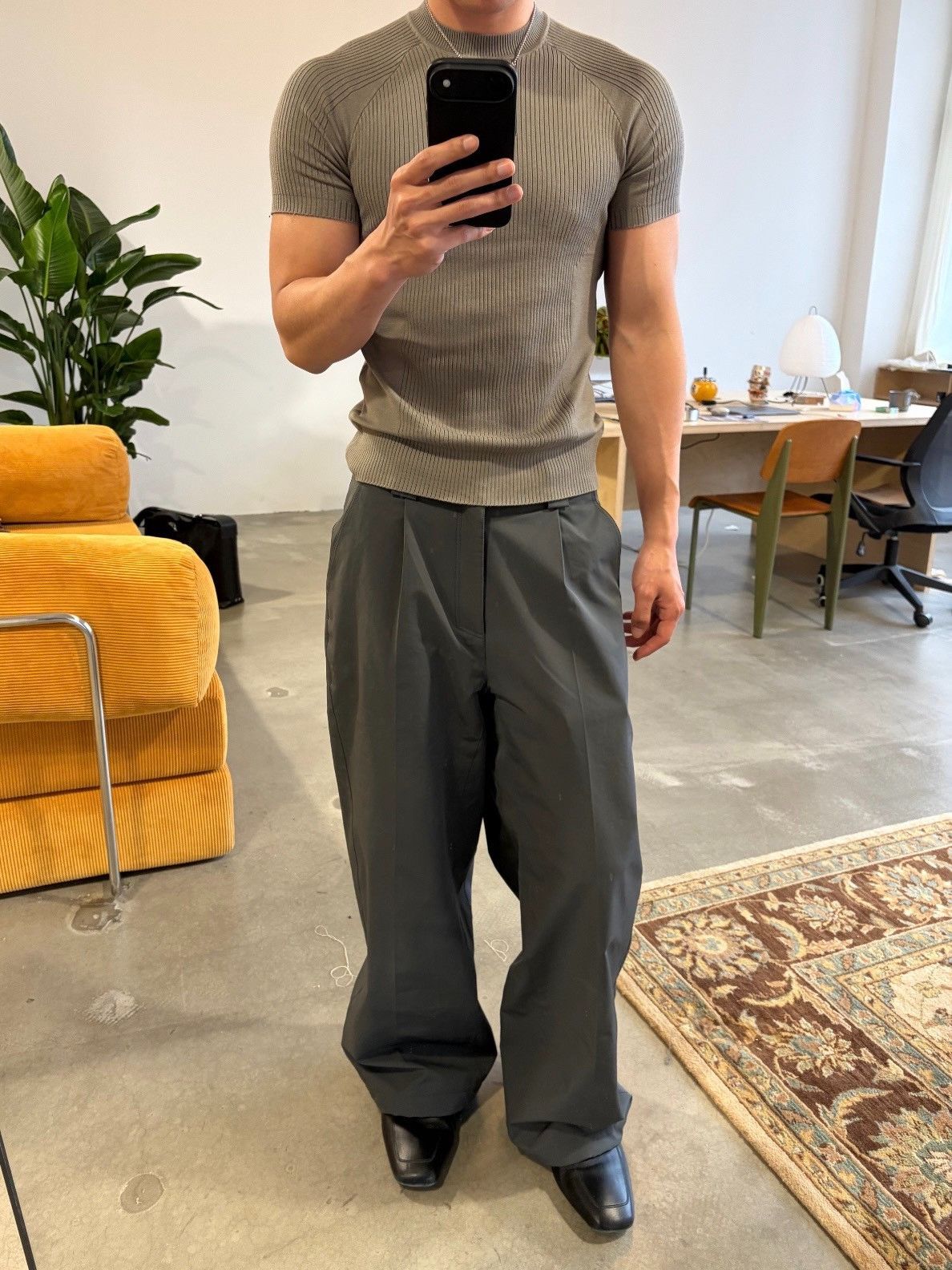 Prada PRADA 25 Show Wide-Leg Wool Trousers Size US 34 / EU 50 - 9 Thumbnail