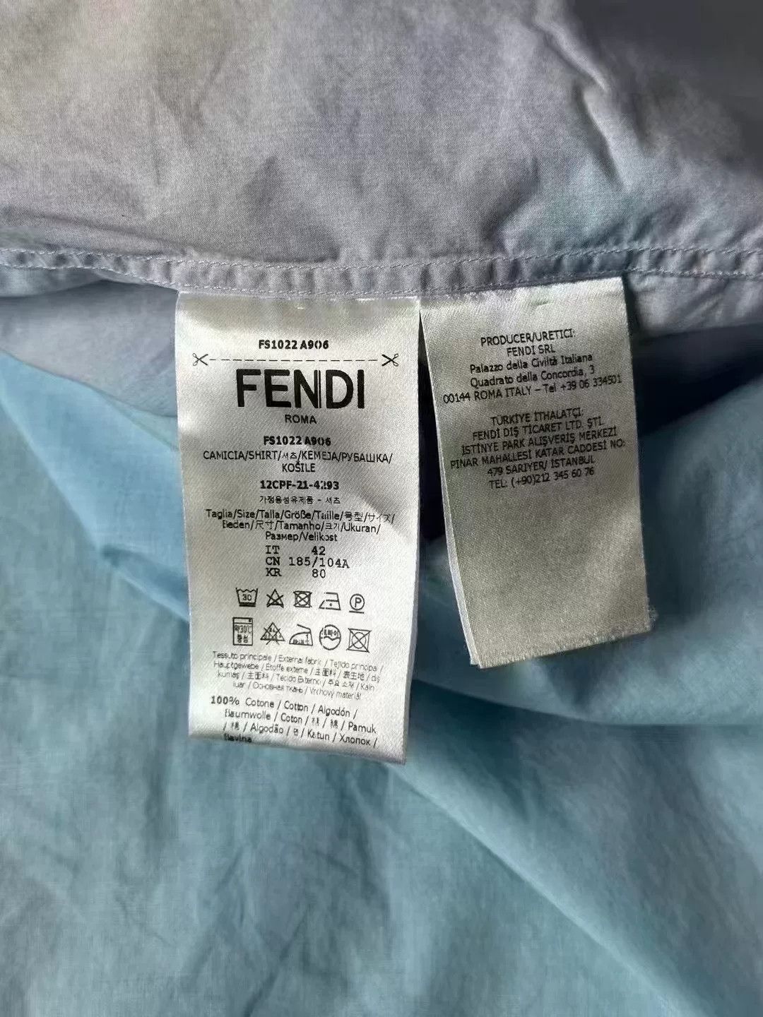 Fendi Fendi Gradient Short-Sleeve Button-Down Shirt Size US XS / EU 42 / 0 - 4 Thumbnail