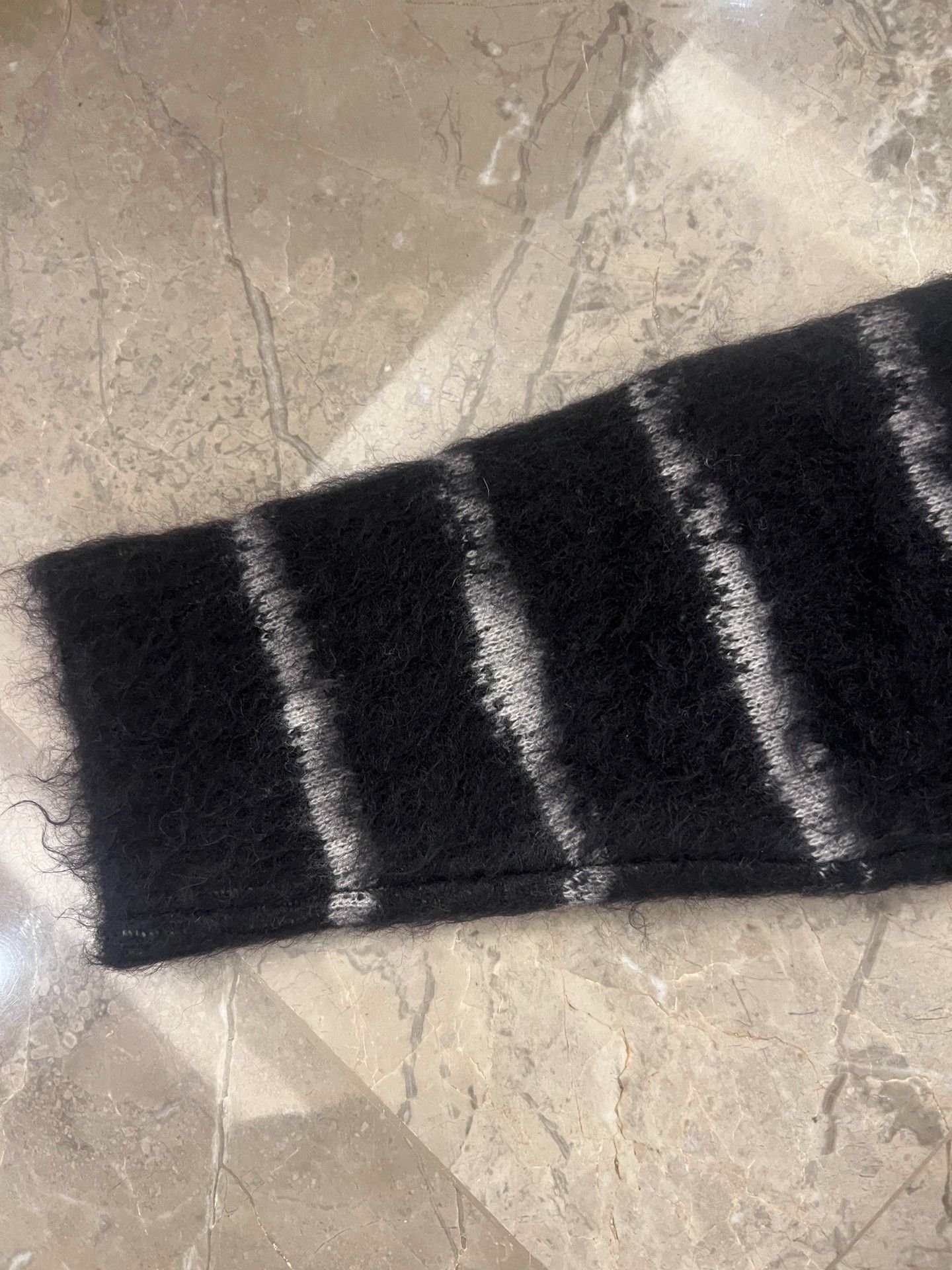 Saint Laurent Paris Saint Laurent Striped Mohair Sweater Size US M / EU 48-50 / 2 - 2 Thumbnail