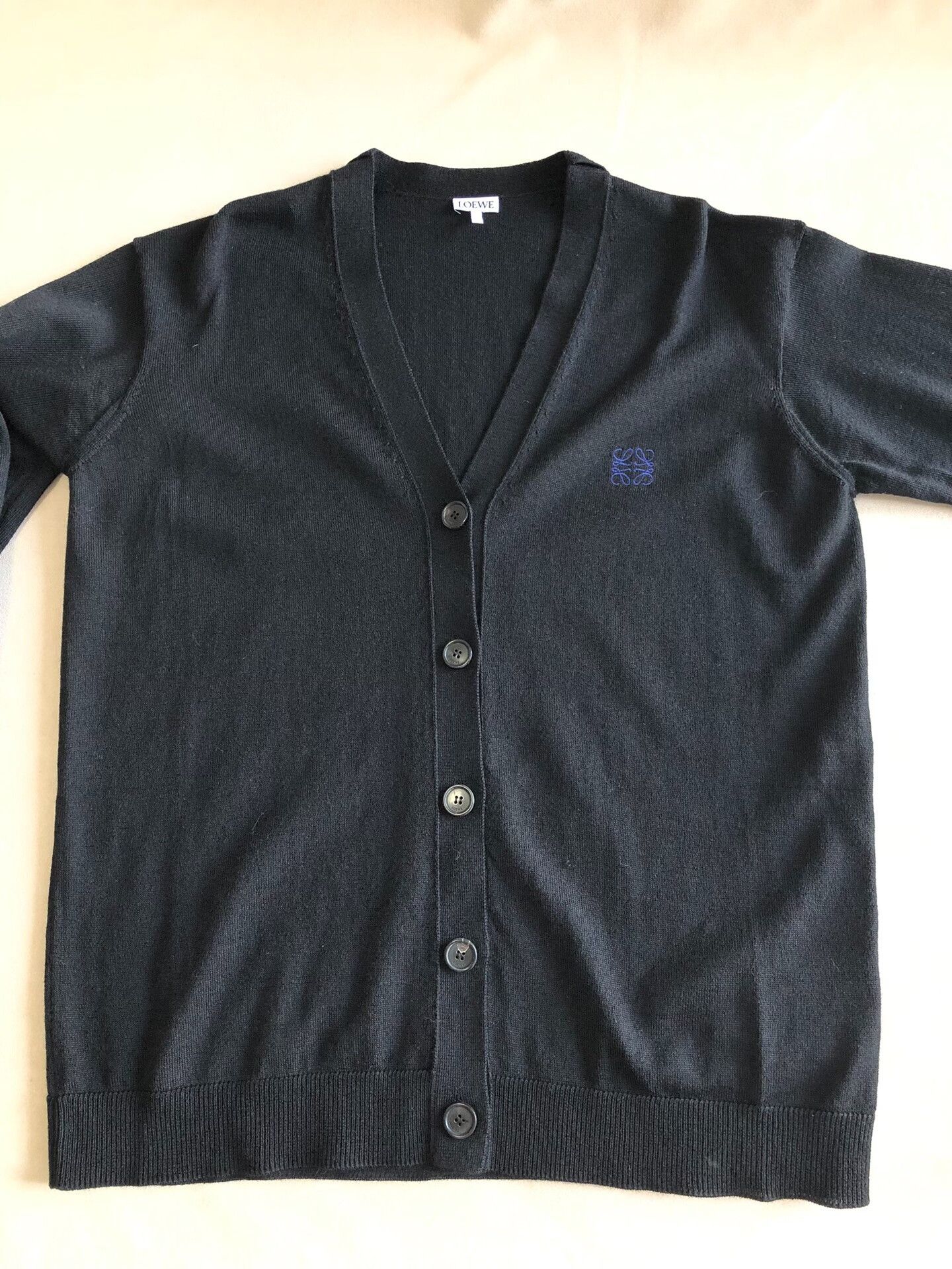 Loewe LOEWE V-Neck Buttoned Wool Cardigan Size US XS / EU 42 / 0 - 4 Thumbnail