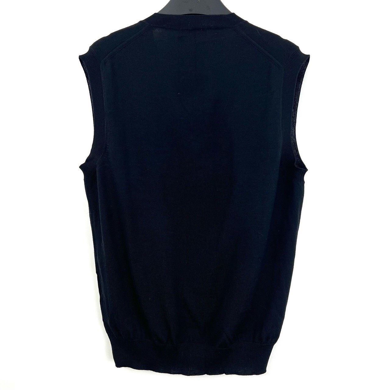 Prada Prada Black V-Neck Sleeveless Knit Vest Size US M / EU 48-50 / 2 - 2 Thumbnail