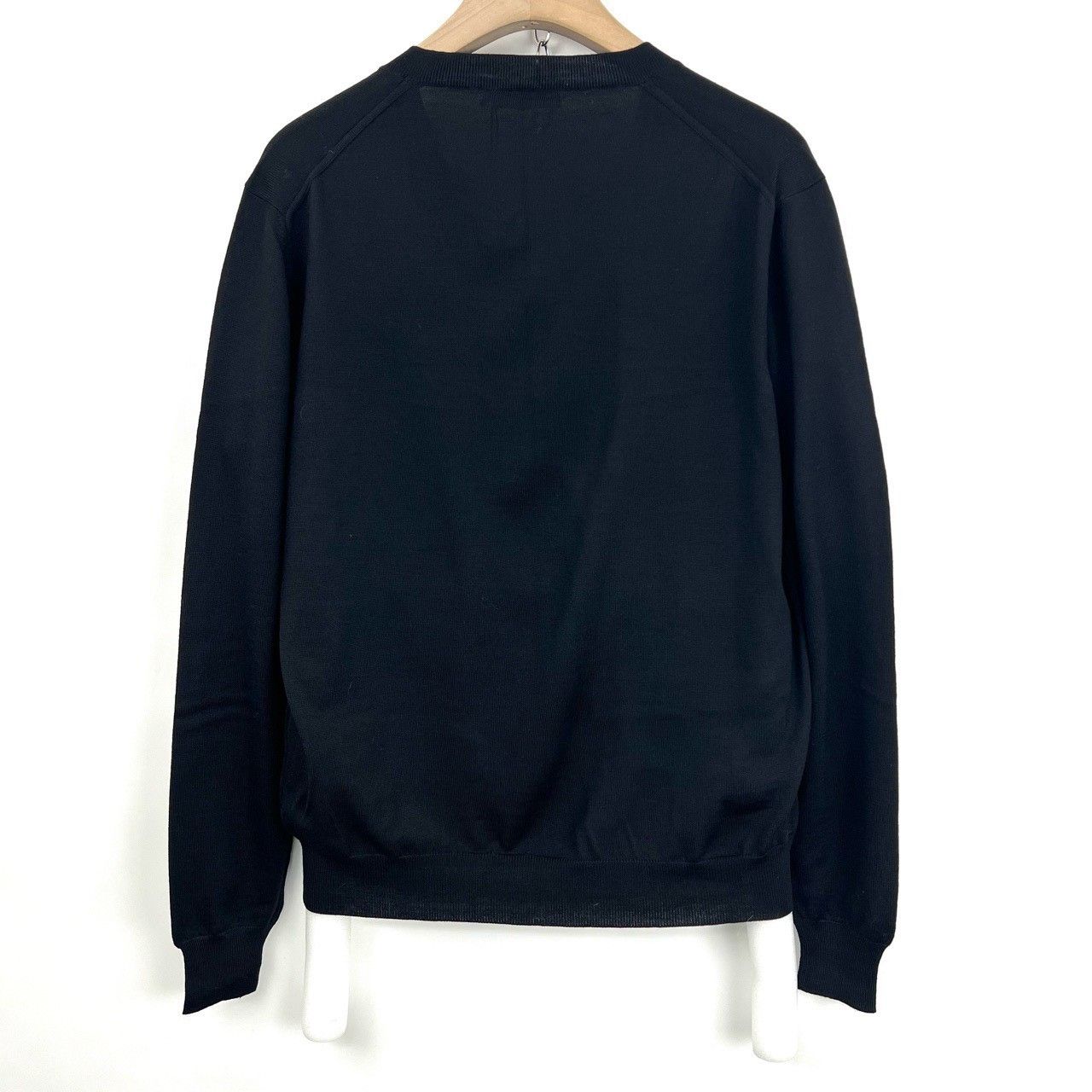 Prada Prada Black V-Neck Knit Sweater Size US M / EU 48-50 / 2 - 2 Thumbnail