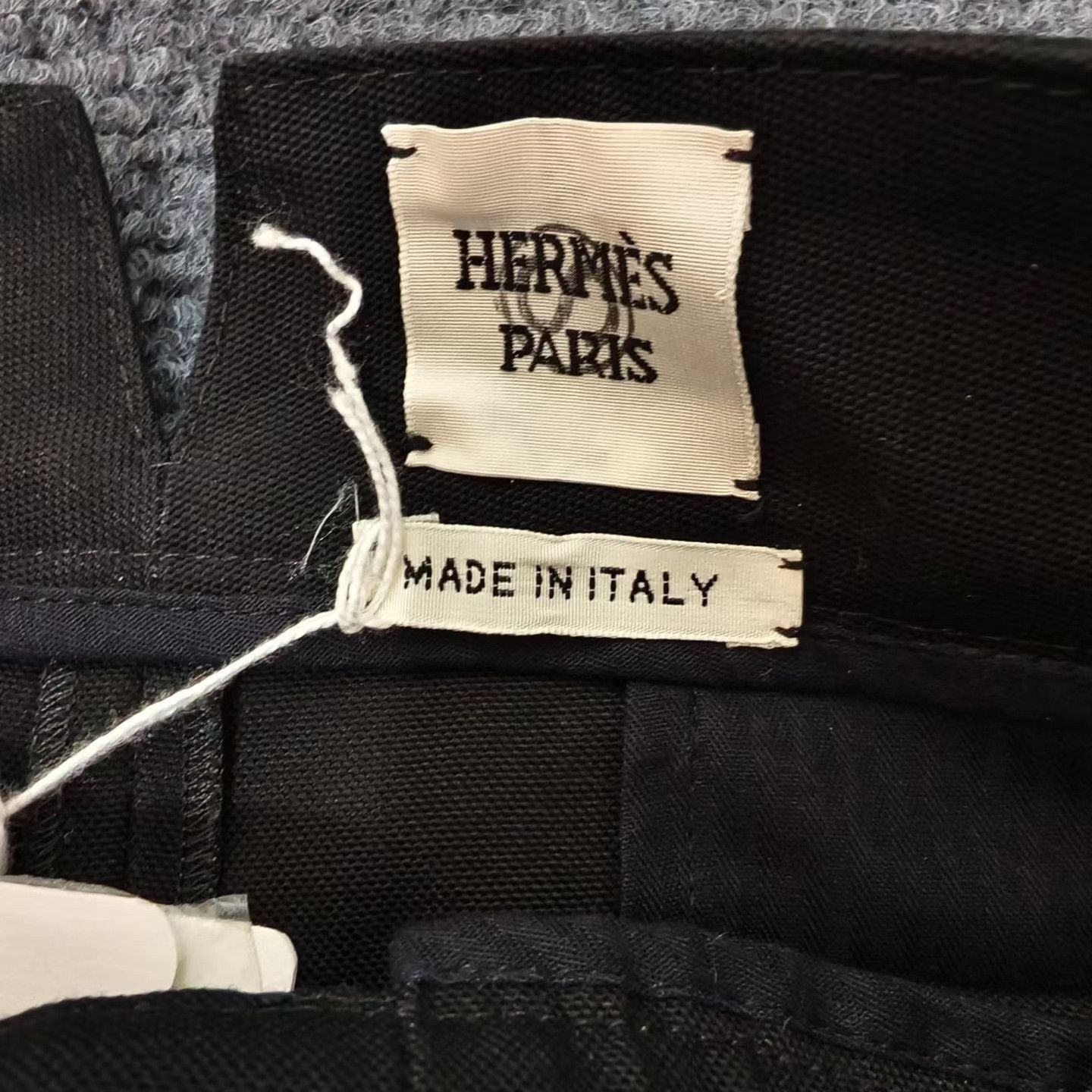 Hermes Hermes Black Wide-Leg Pants Size 34" / US 12 / IT 48 - 3 Thumbnail
