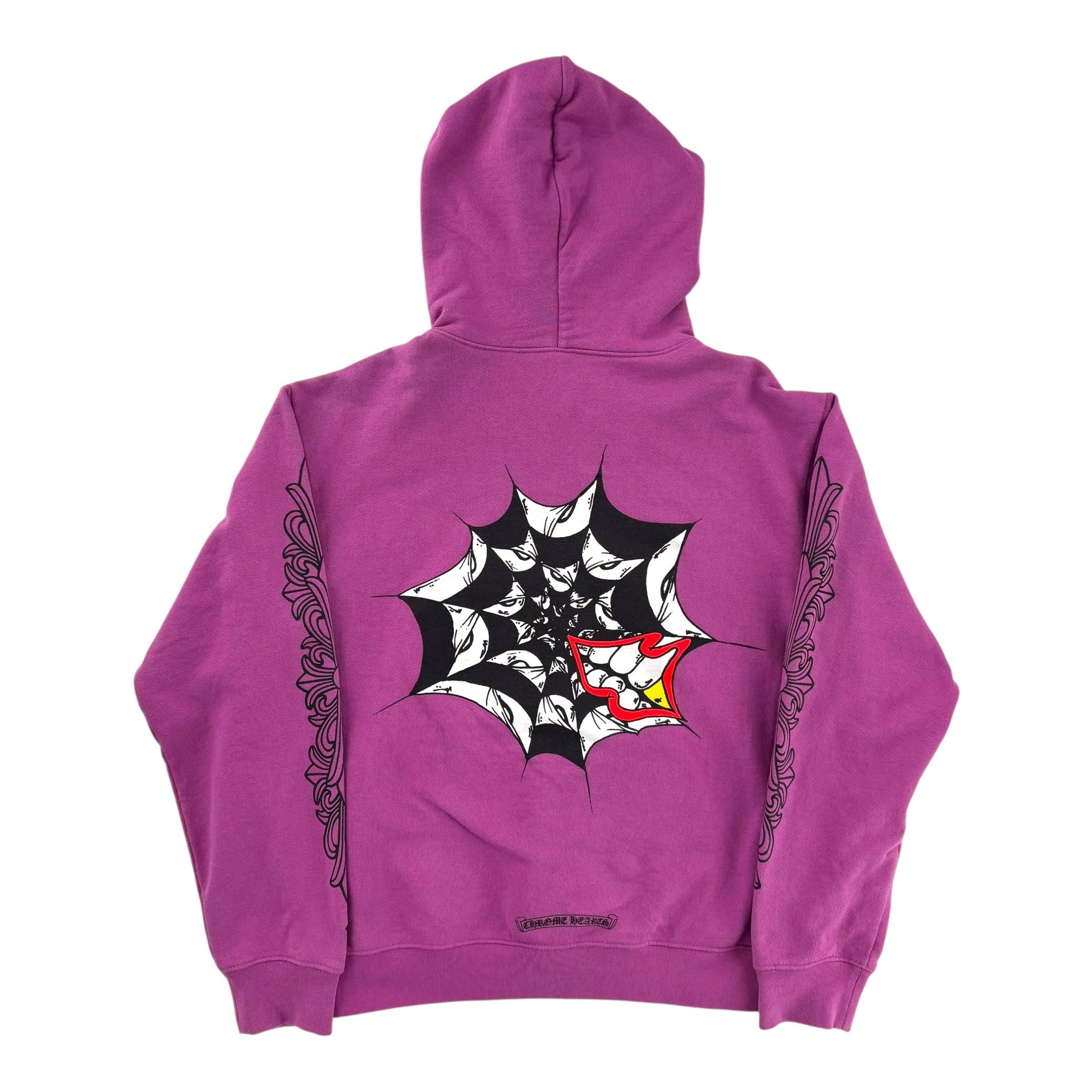 Chrome Hearts Matty Boy Spider Web Hoodie Purple Size US M / EU 48-50 / 2 - 2 Thumbnail