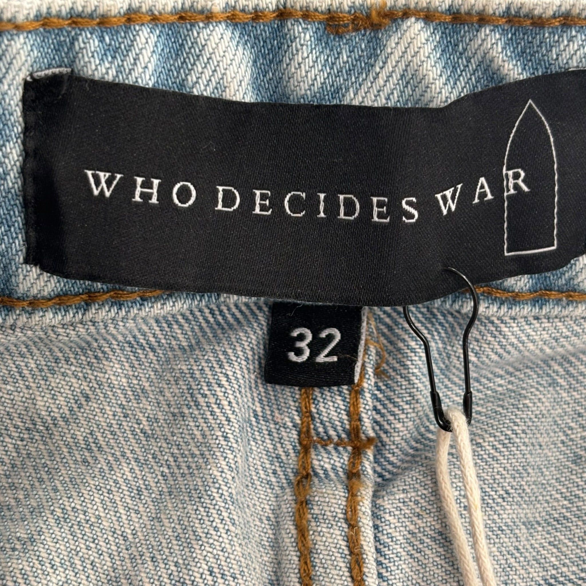 Who Decides War Patched Arched Repaired Distressed Denim Multicolor Size US 32 / EU 48 - 3 Thumbnail