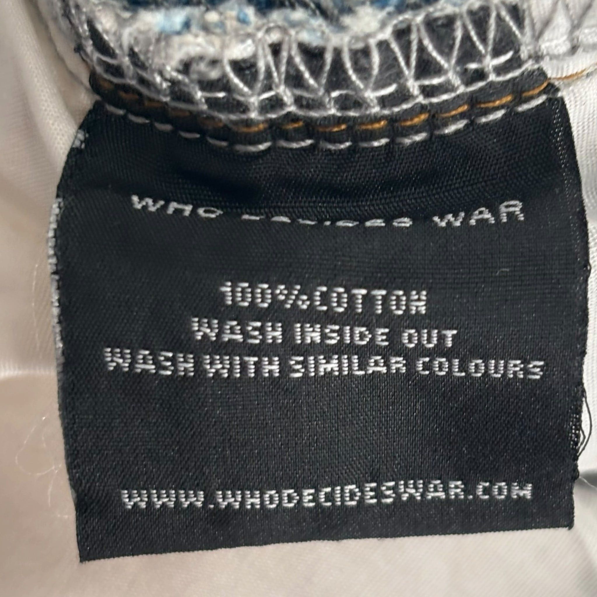 Who Decides War Patched Arched Repaired Distressed Denim Multicolor Size US 32 / EU 48 - 4 Thumbnail