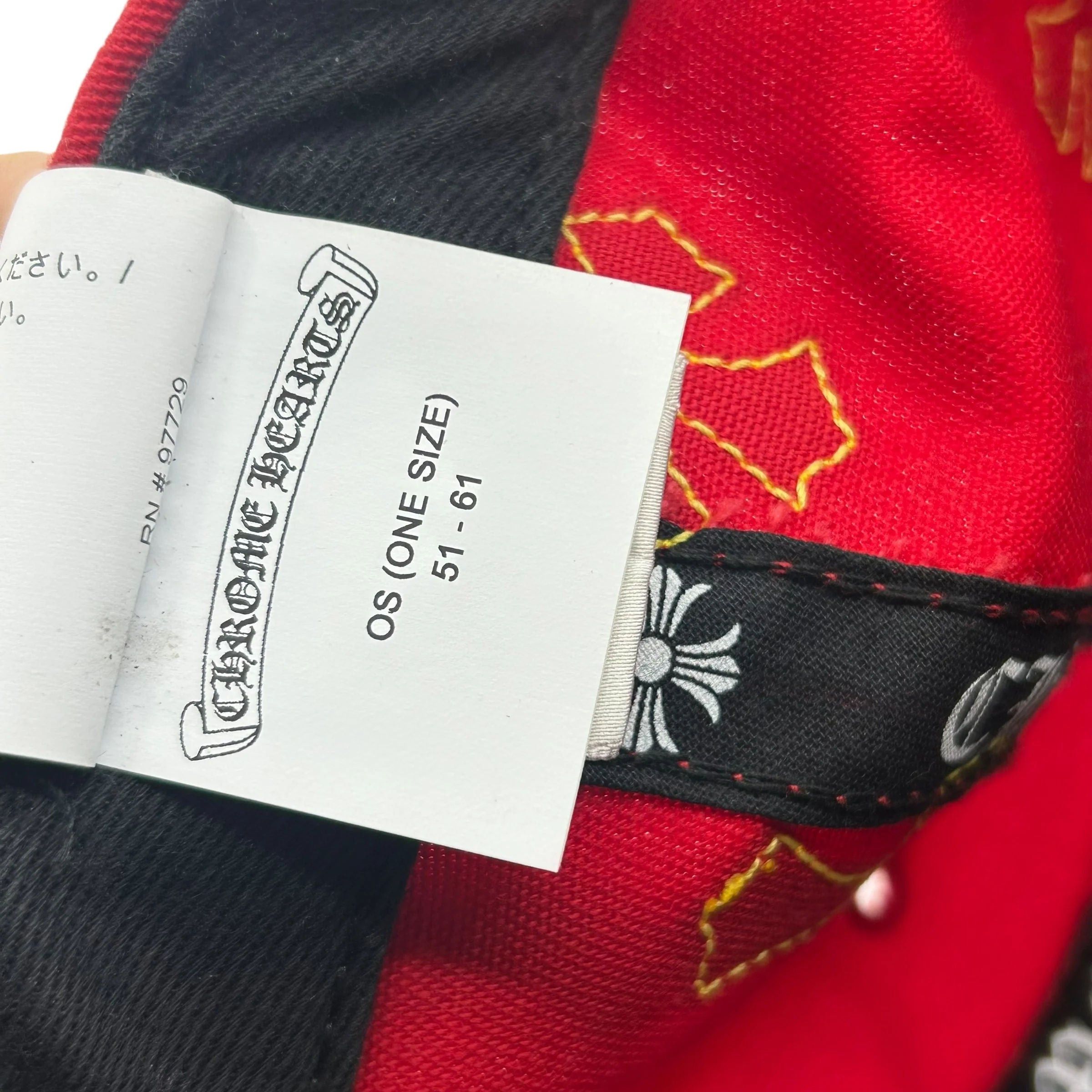 Chrome Hearts Patch Hat "Red/Yellow" Size ONE SIZE - 6 Thumbnail