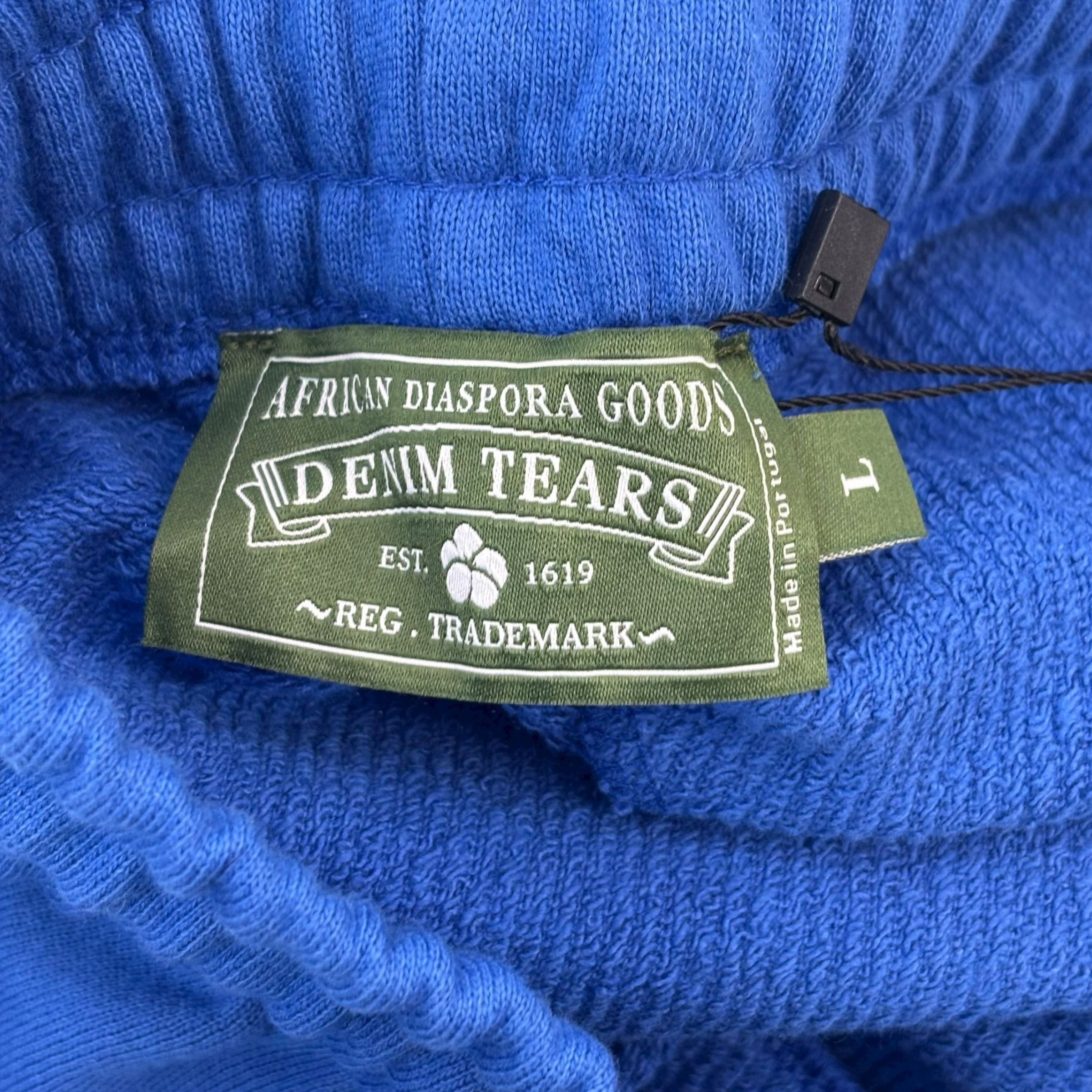 DENIM TEARS The Cotton Wreath Sweatpants Royal Blue Size US 34 / EU 50 - 4 Thumbnail