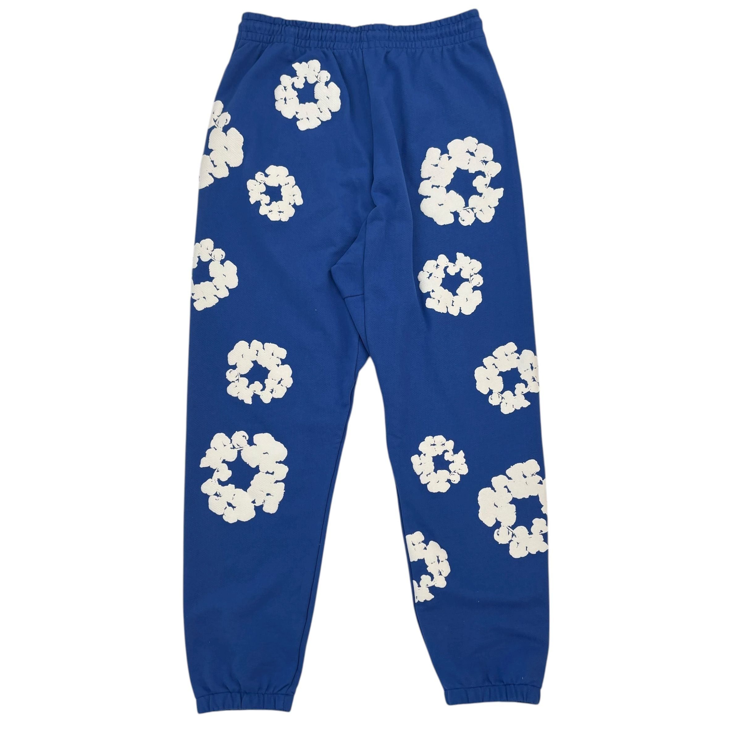 DENIM TEARS The Cotton Wreath Sweatpants Royal Blue Size US 34 / EU 50 - 3 Thumbnail