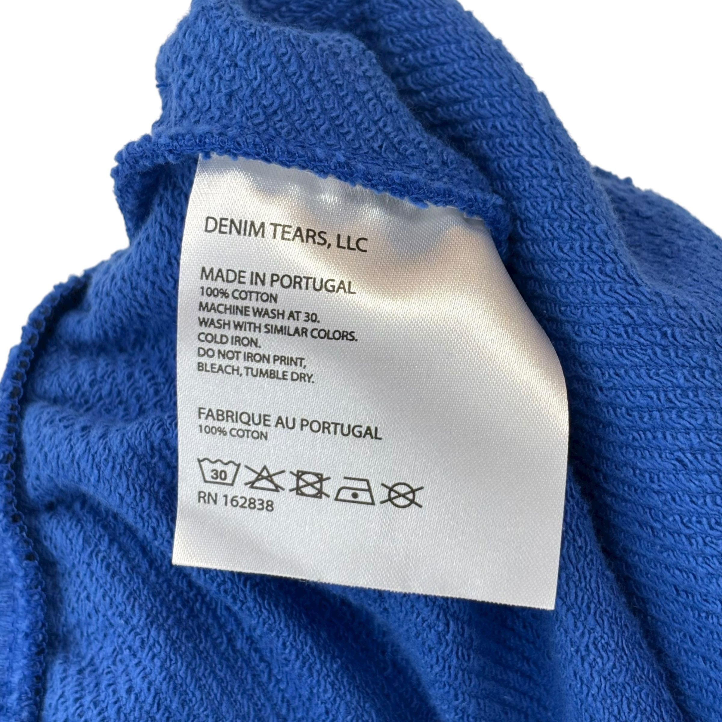 DENIM TEARS The Cotton Wreath Sweatpants Royal Blue Size US 34 / EU 50 - 5 Thumbnail