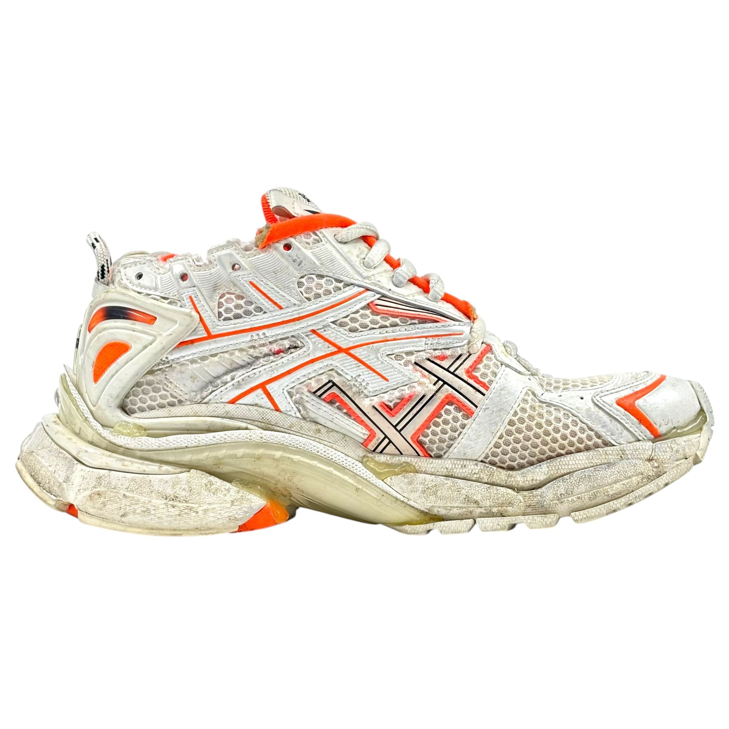 Balenciaga Runner Sneaker Orange & White Size US 7.5 / EU 40-41 - 4 Thumbnail