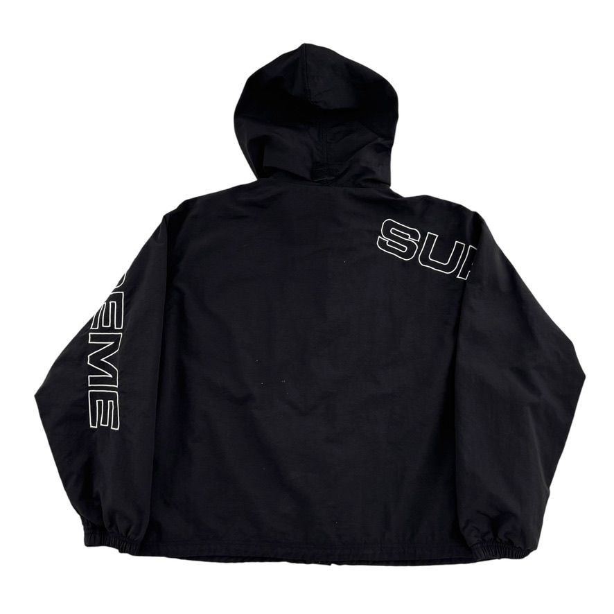 Supreme Spellout Embroidered Track Jacket (FW24) Black Size US M / EU 48-50 / 2 - 2 Thumbnail
