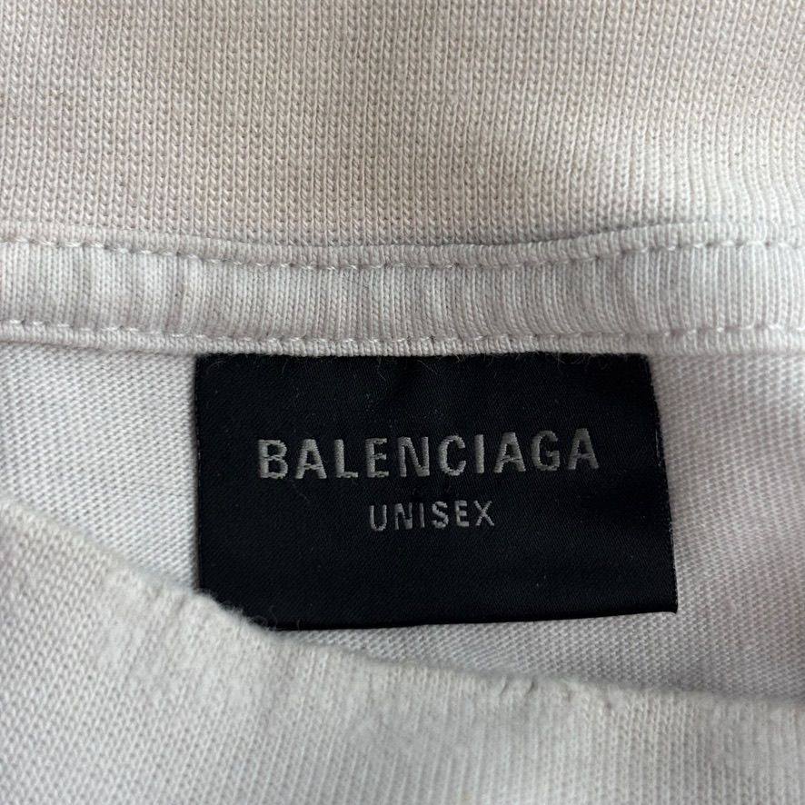 Balenciaga Paris Liberty Tee White Size US S / EU 44-46 / 1 - 3 Thumbnail
