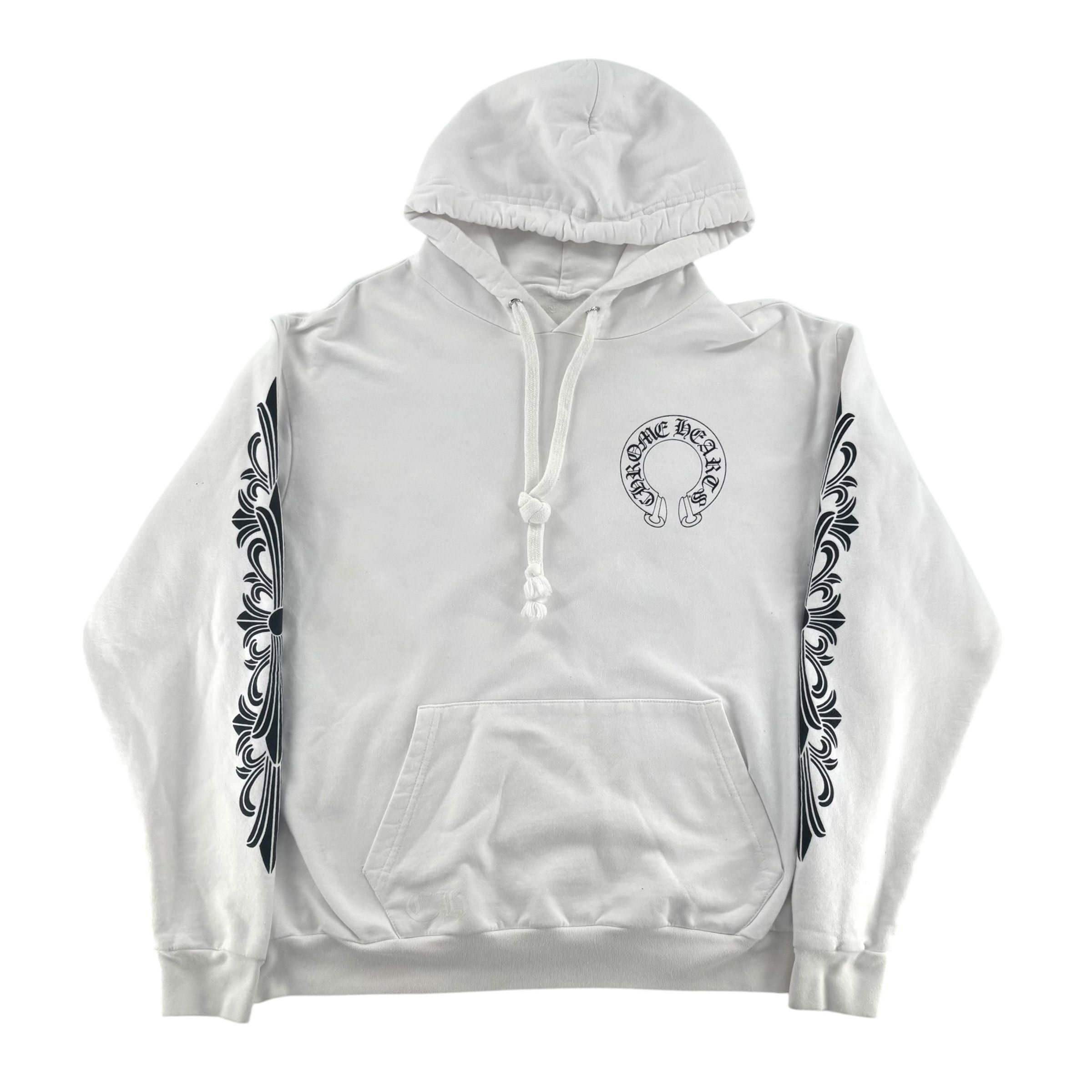 Chrome Hearts Floral Horseshoe Hoodie White Size US M / EU 48-50 / 2 - 2 Thumbnail