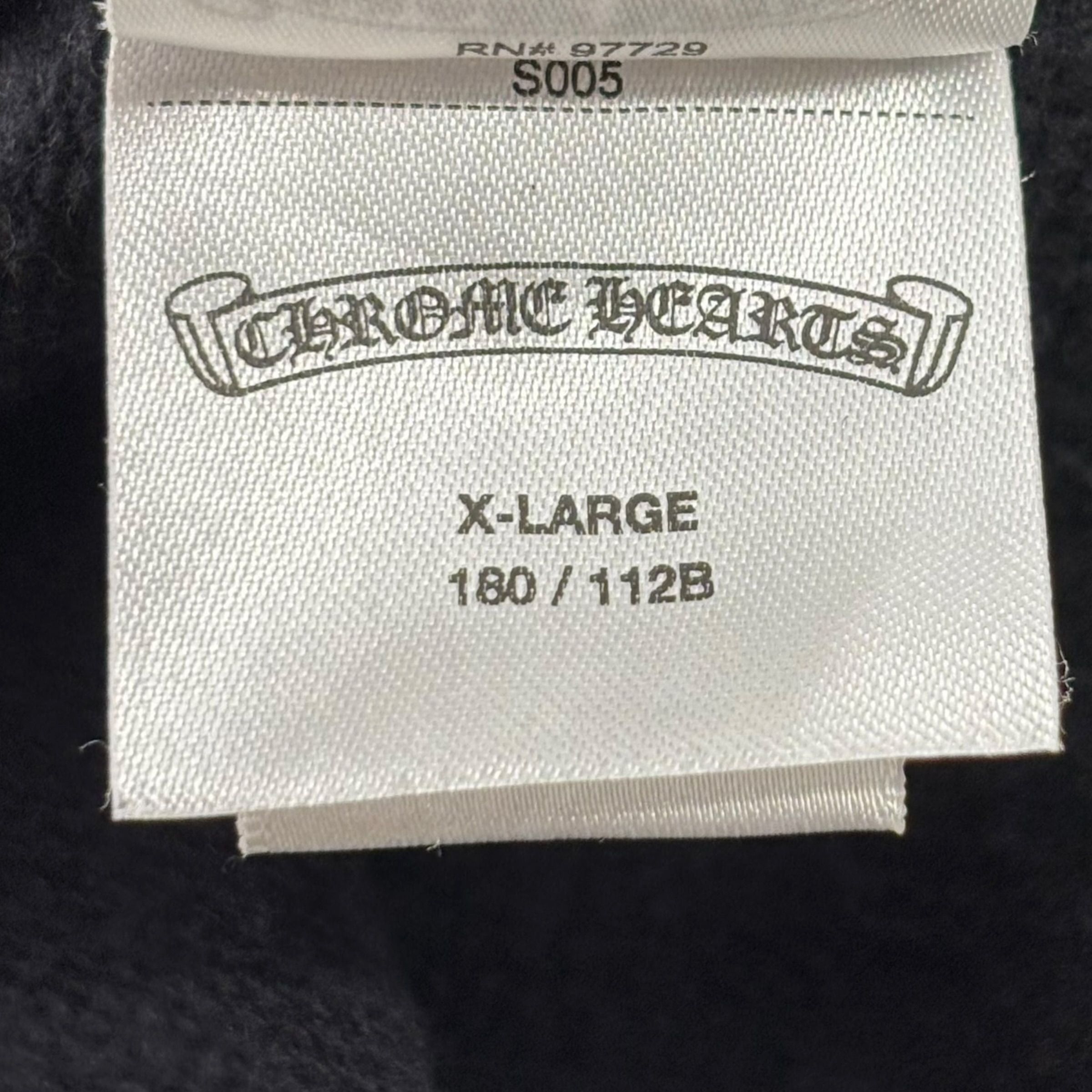Chrome Hearts Vertical Letter Zip Hoodie Black Size US XL / EU 56 / 4 - 6 Thumbnail