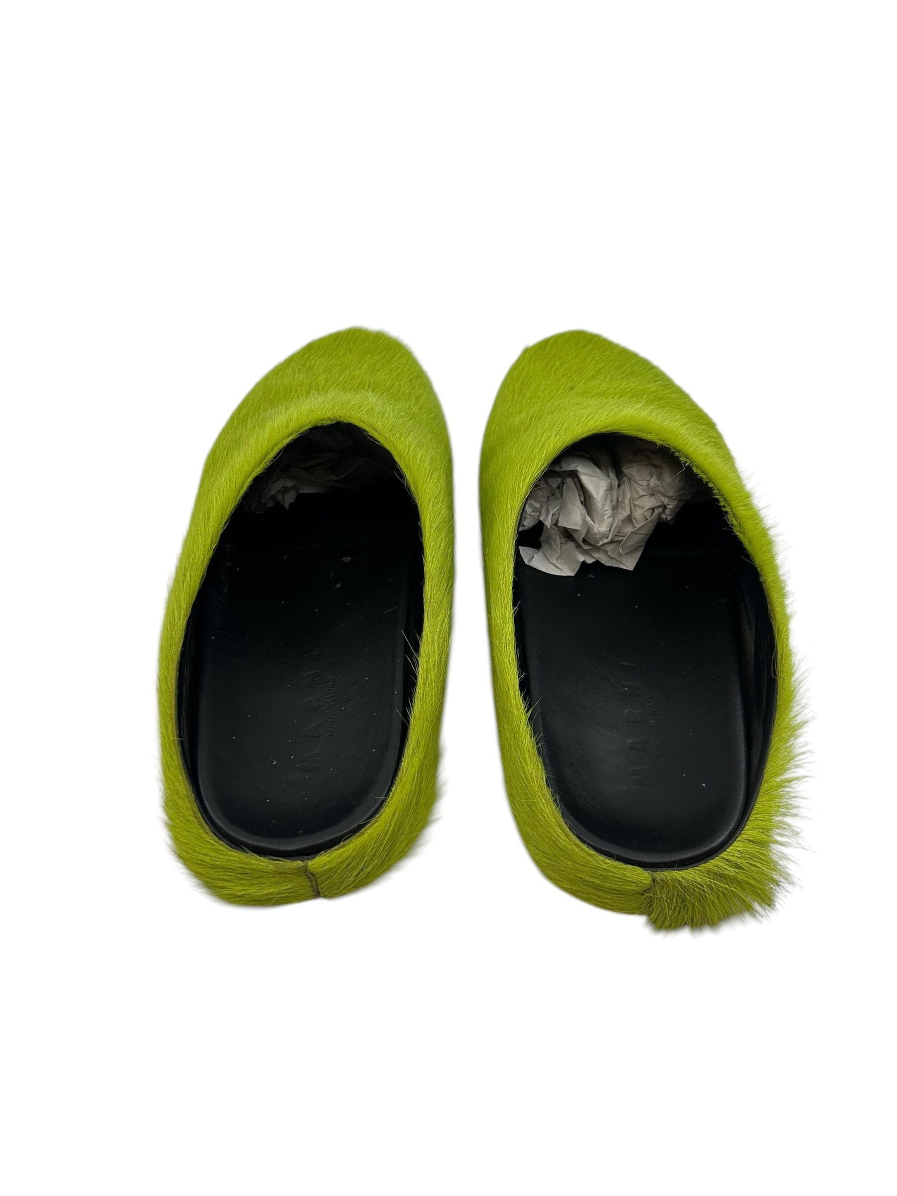 Marni Fussbett Mules Green Size US 11.5 / EU 44-45 - 3 Thumbnail