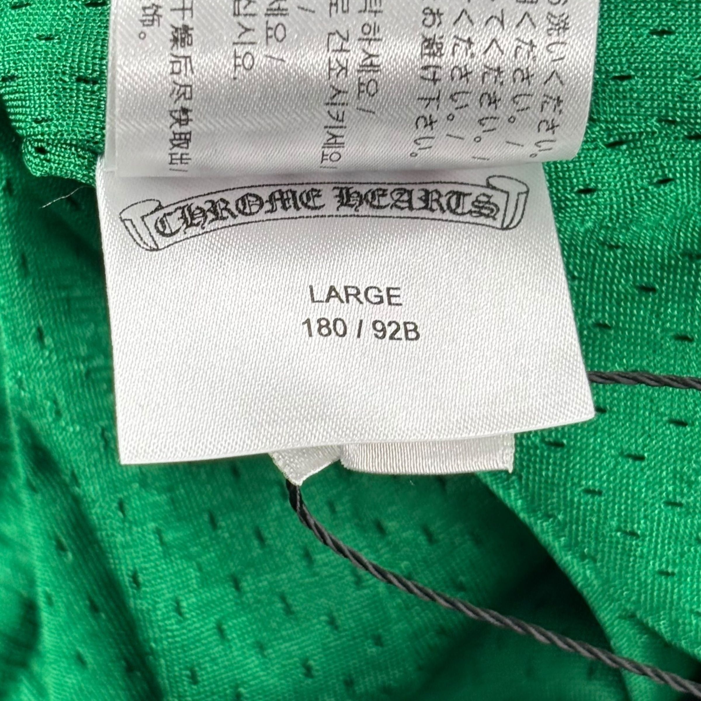 Chrome Hearts Floral Mesh Jersey Pants Green/Yellow Size US L / EU 52-54 / 3 - 6 Thumbnail