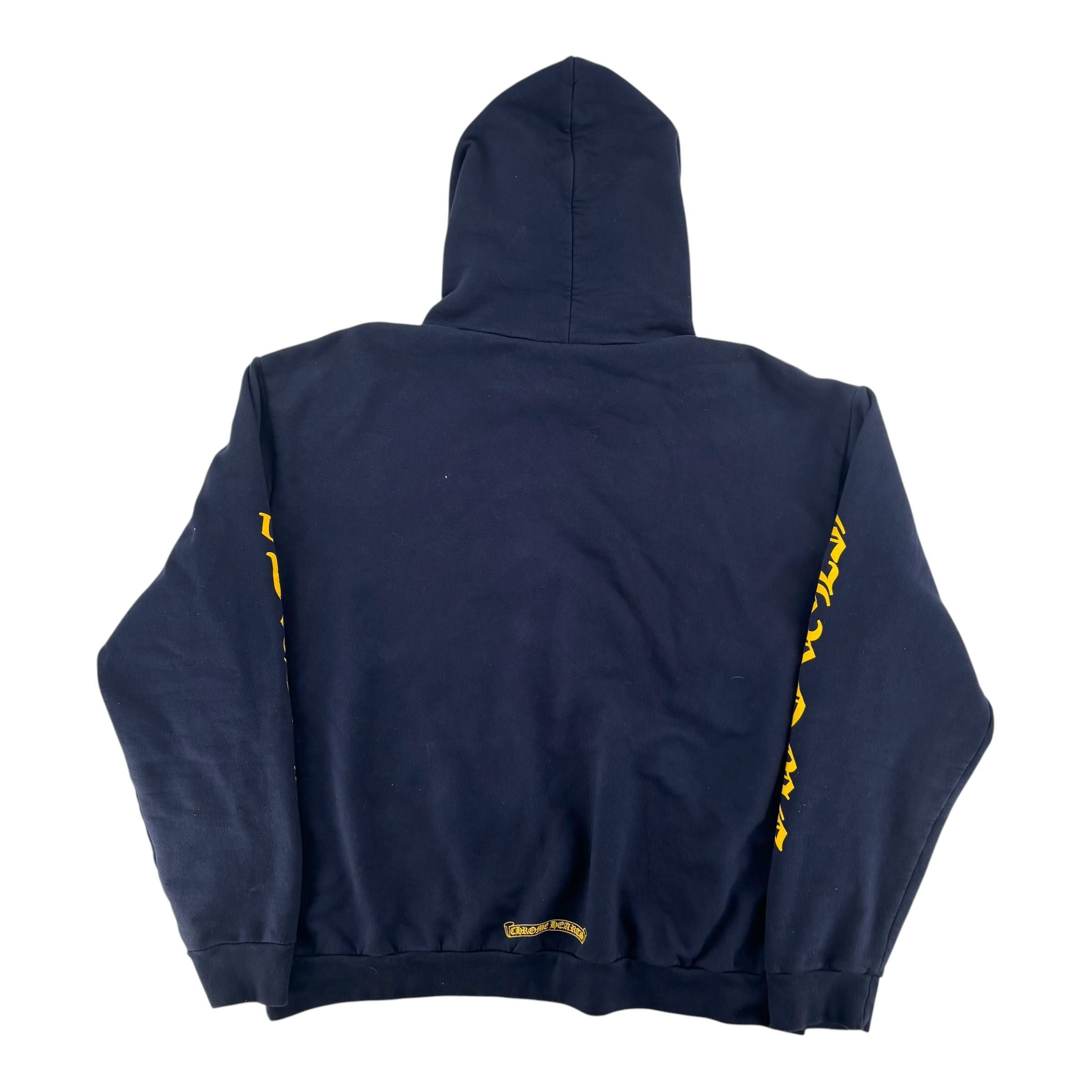 Chrome Hearts Logo Hoodie Navy Size US L / EU 52-54 / 3 - 3 Thumbnail