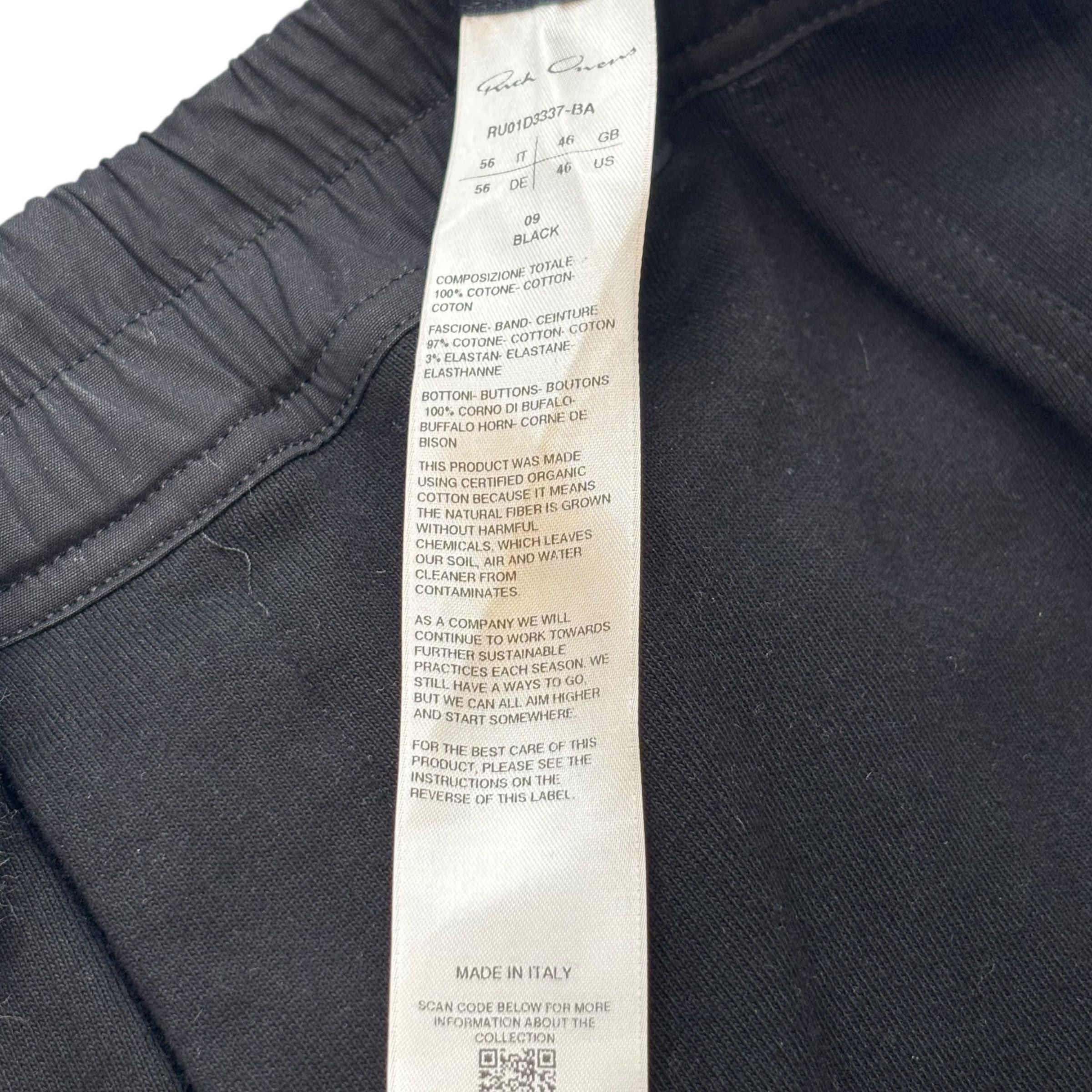 Rick Owens Mastodon Sweats Black Size US XXL / EU 58 / 5 - 4 Thumbnail