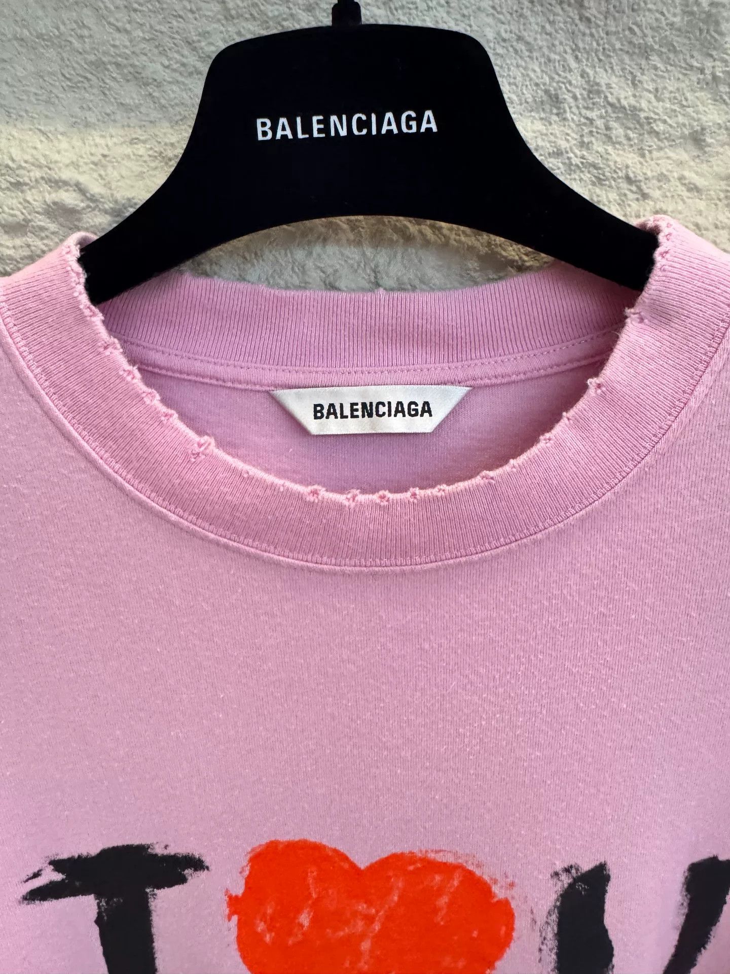 Balenciaga Balenciaga I Heart U Long Sleeve T-Shirt Size XS Size US XS / EU 42 / 0 - 3 Thumbnail