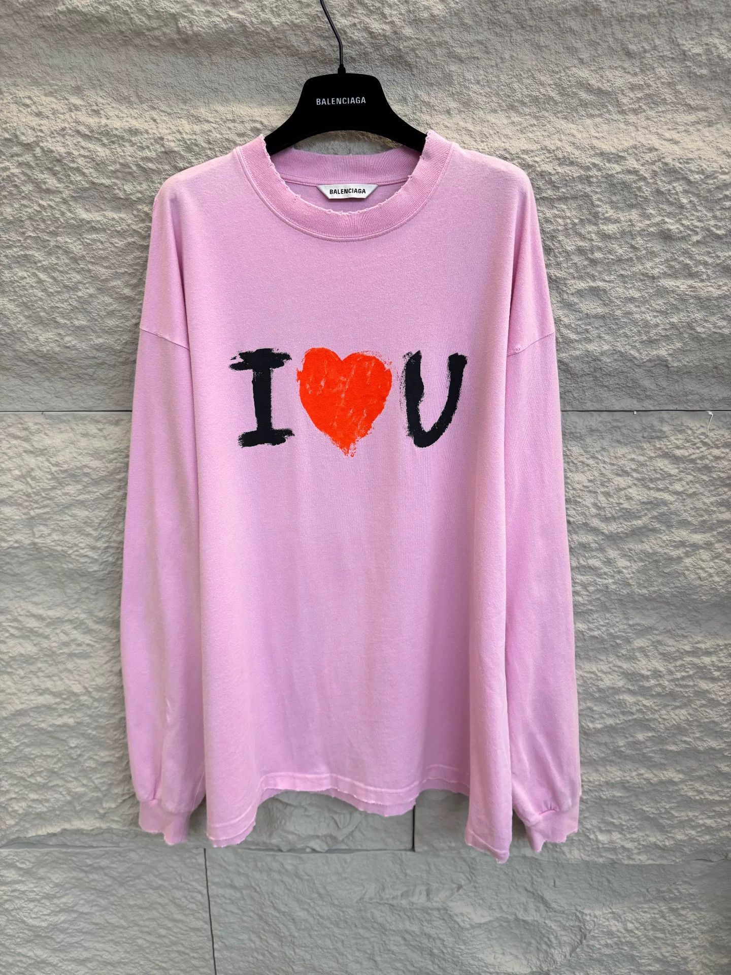 Balenciaga Balenciaga I Heart U Long Sleeve T-Shirt Size XS Size US XS / EU 42 / 0 - 2 Thumbnail