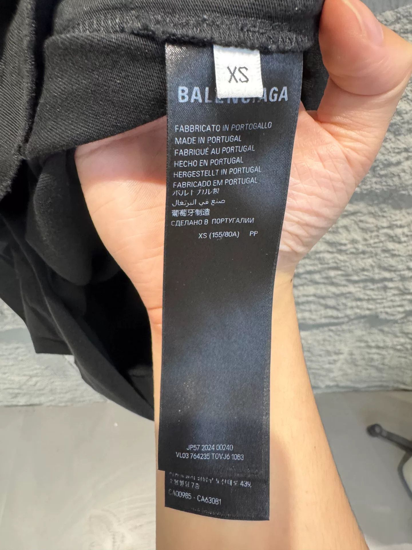 Balenciaga Balenciaga Rhinestone Logo T-Shirt Size XS Size US XS / EU 42 / 0 - 6 Thumbnail
