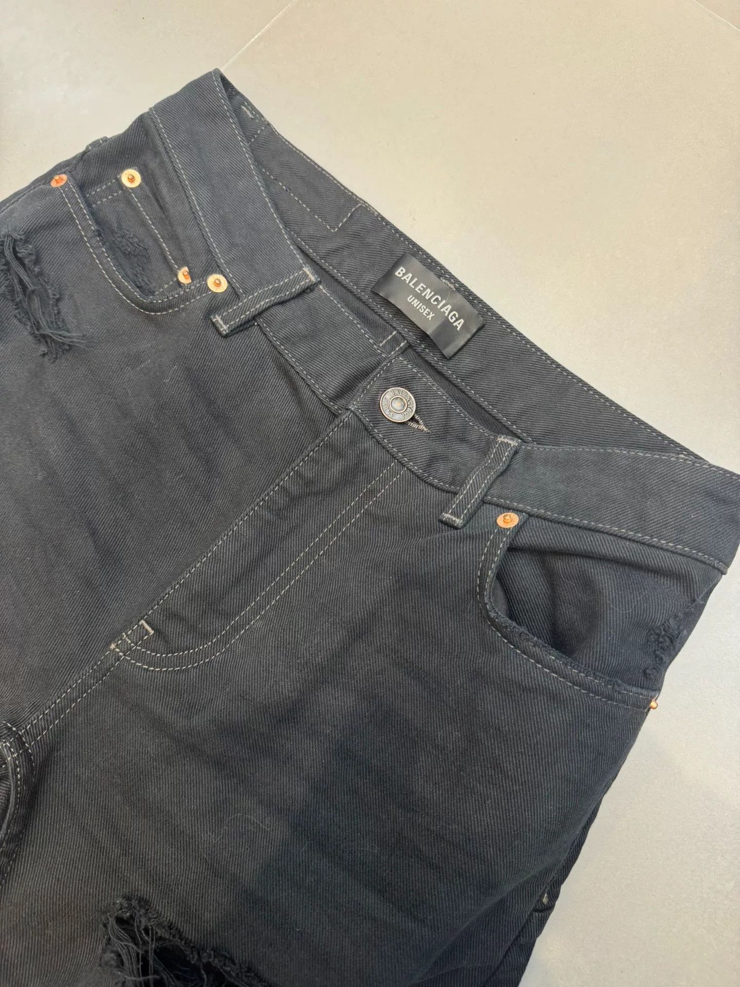 Balenciaga Balenciaga Distressed Denim Jeans XS Size US 28 / EU 44 - 7 Thumbnail