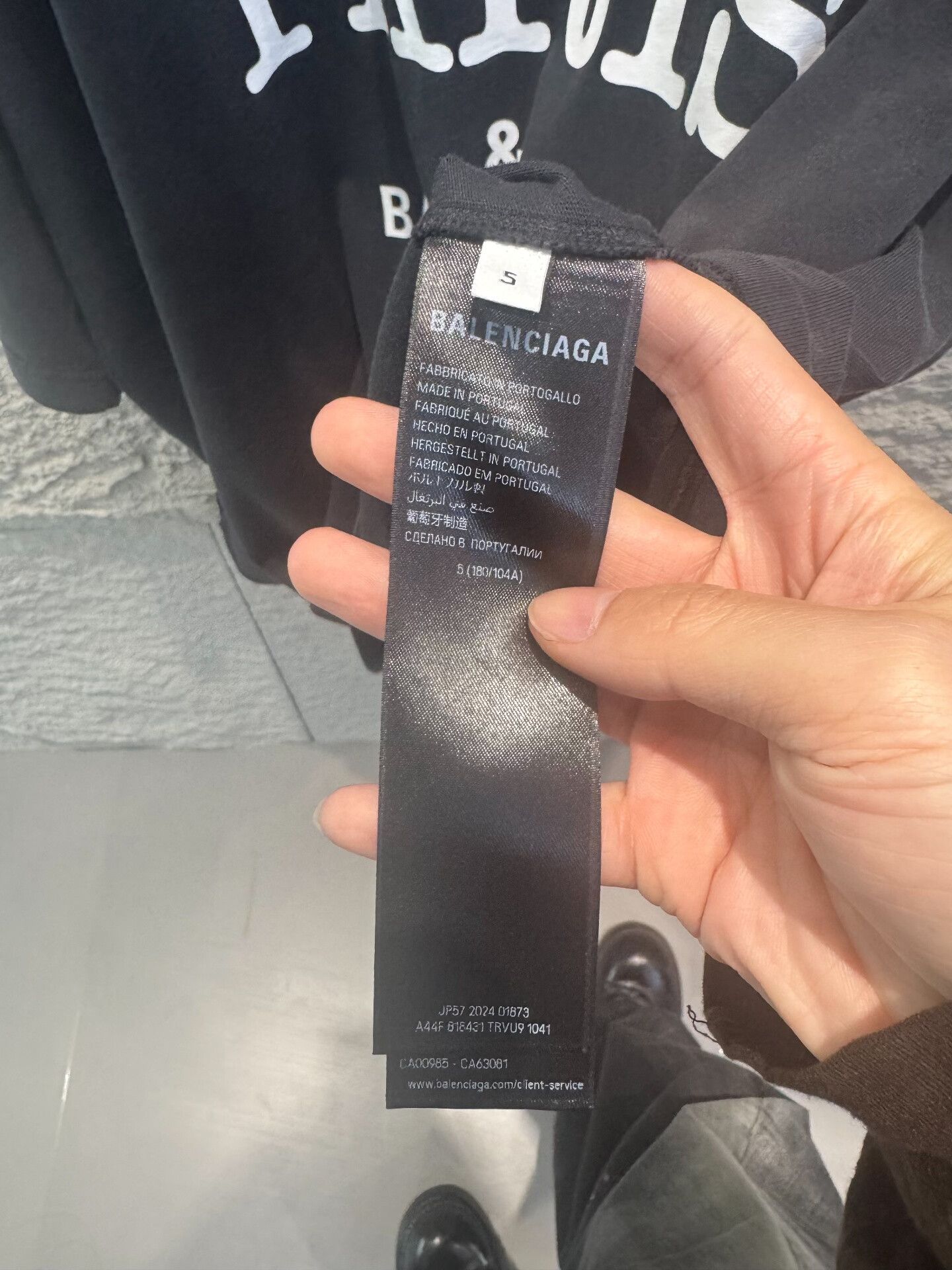 Balenciaga Balenciaga I Love Paris T-Shirt Size 5 Size US XXL / EU 58 / 5 - 5 Thumbnail