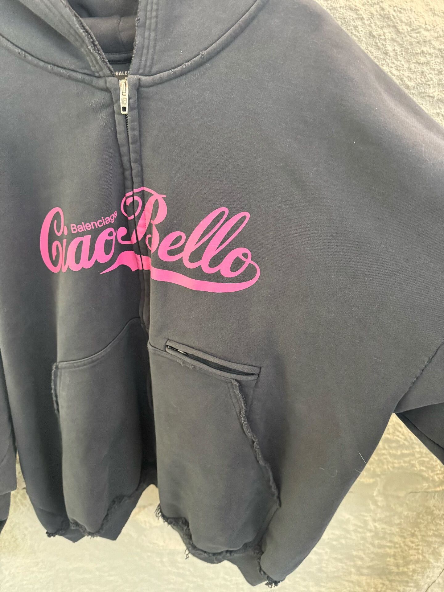 Balenciaga Balenciaga Ciao Bello Zip Hoodie XS Size US XS / EU 42 / 0 - 4 Thumbnail