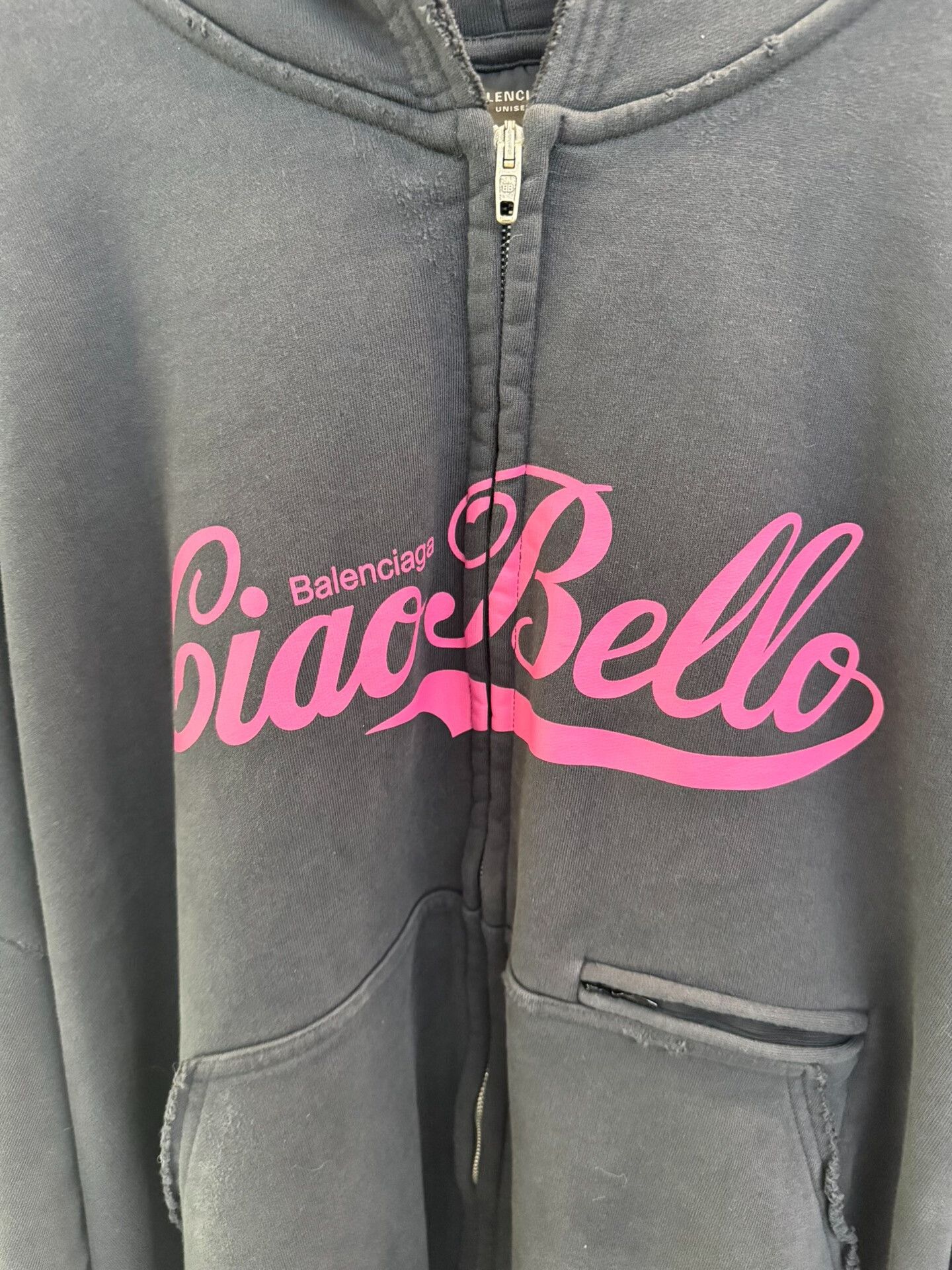 Balenciaga Balenciaga Ciao Bello Zip Hoodie XS Size US XS / EU 42 / 0 - 3 Thumbnail