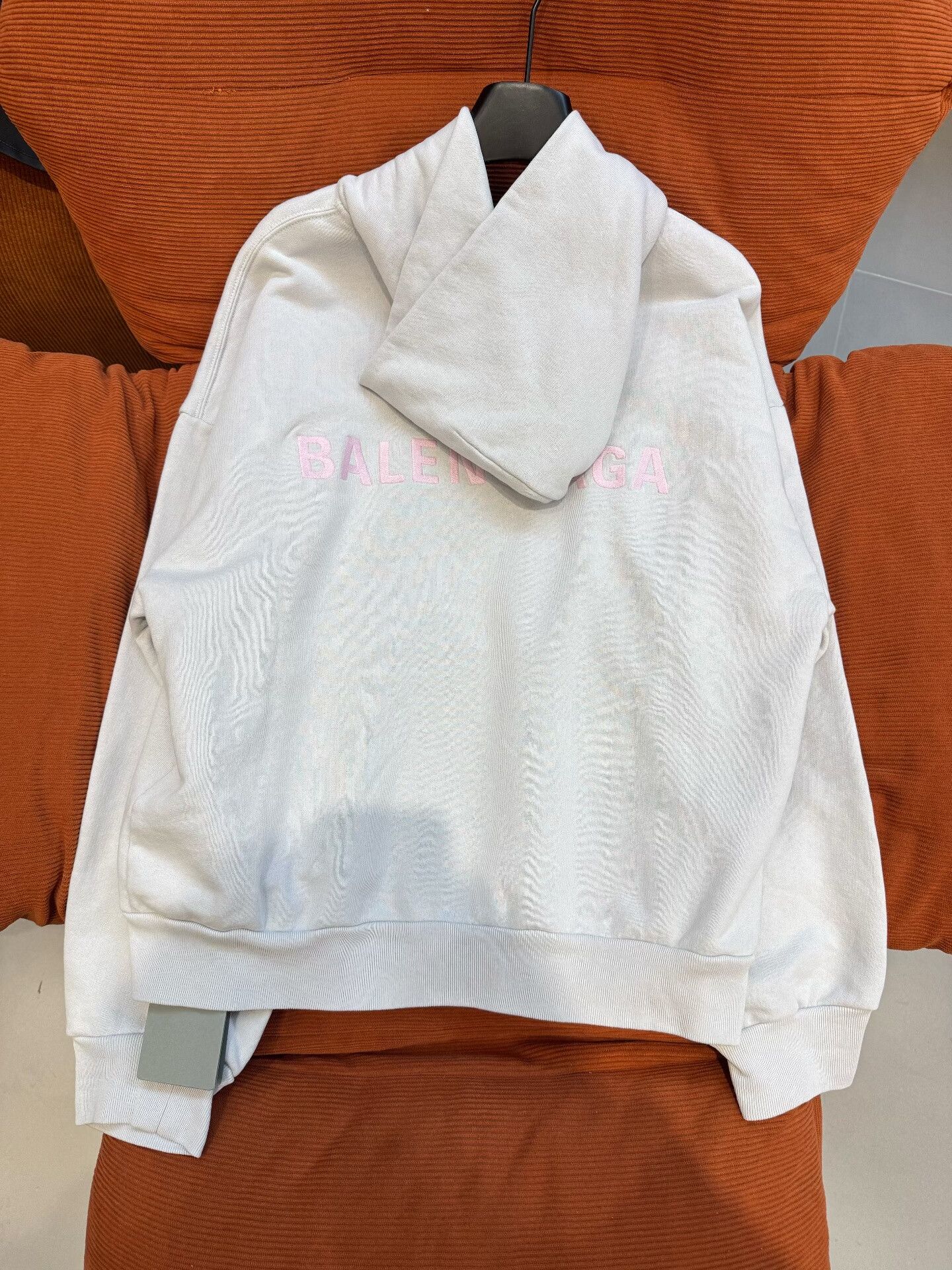 Balenciaga Balenciaga Pink Logo Zip-Up Hoodie Size XS Size US XS / EU 42 / 0 - 6 Thumbnail