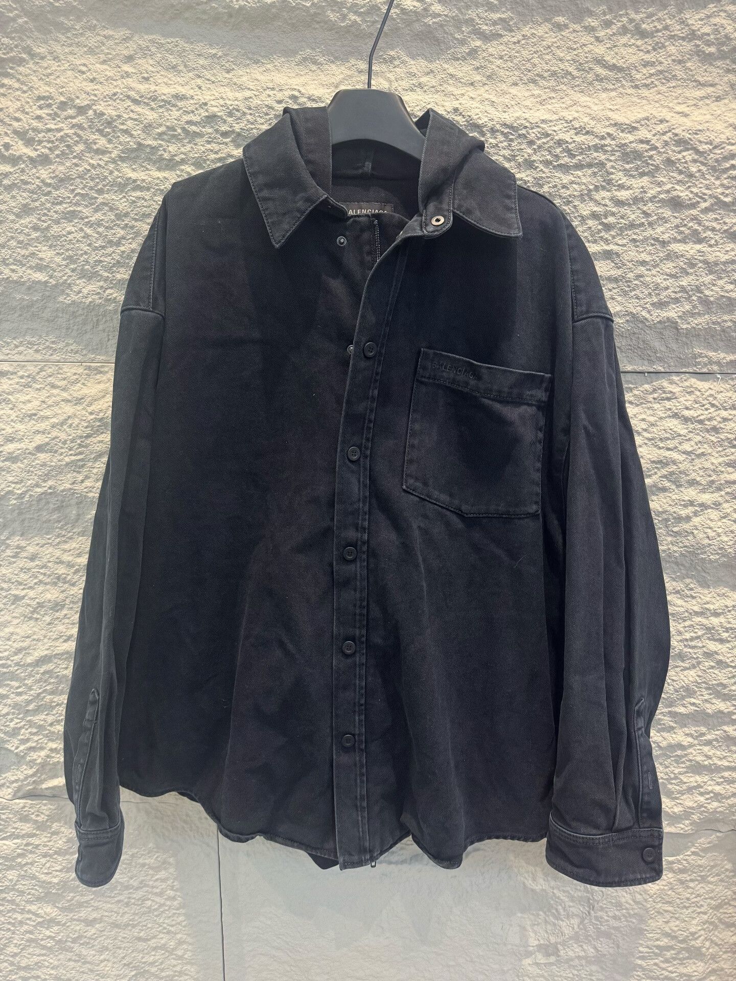 Balenciaga Balenciaga Denim Shirt Parka Size 1 Size US S / EU 44-46 / 1 - 6 Thumbnail