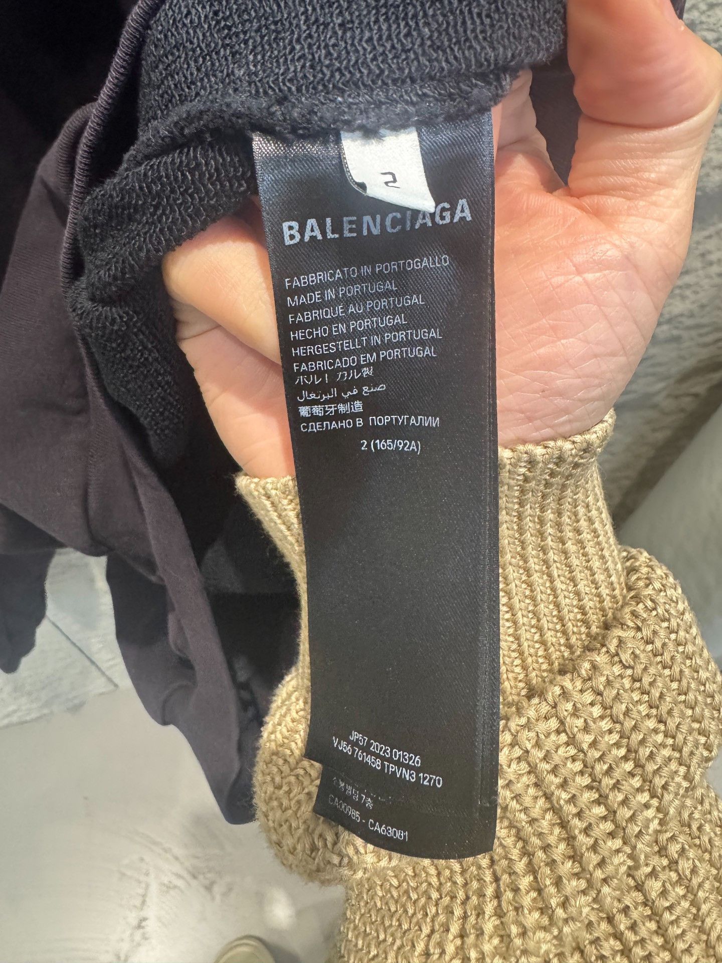 Balenciaga Balenciaga Hand Modification Round Hoodie US M Size US M / EU 48-50 / 2 - 5 Thumbnail
